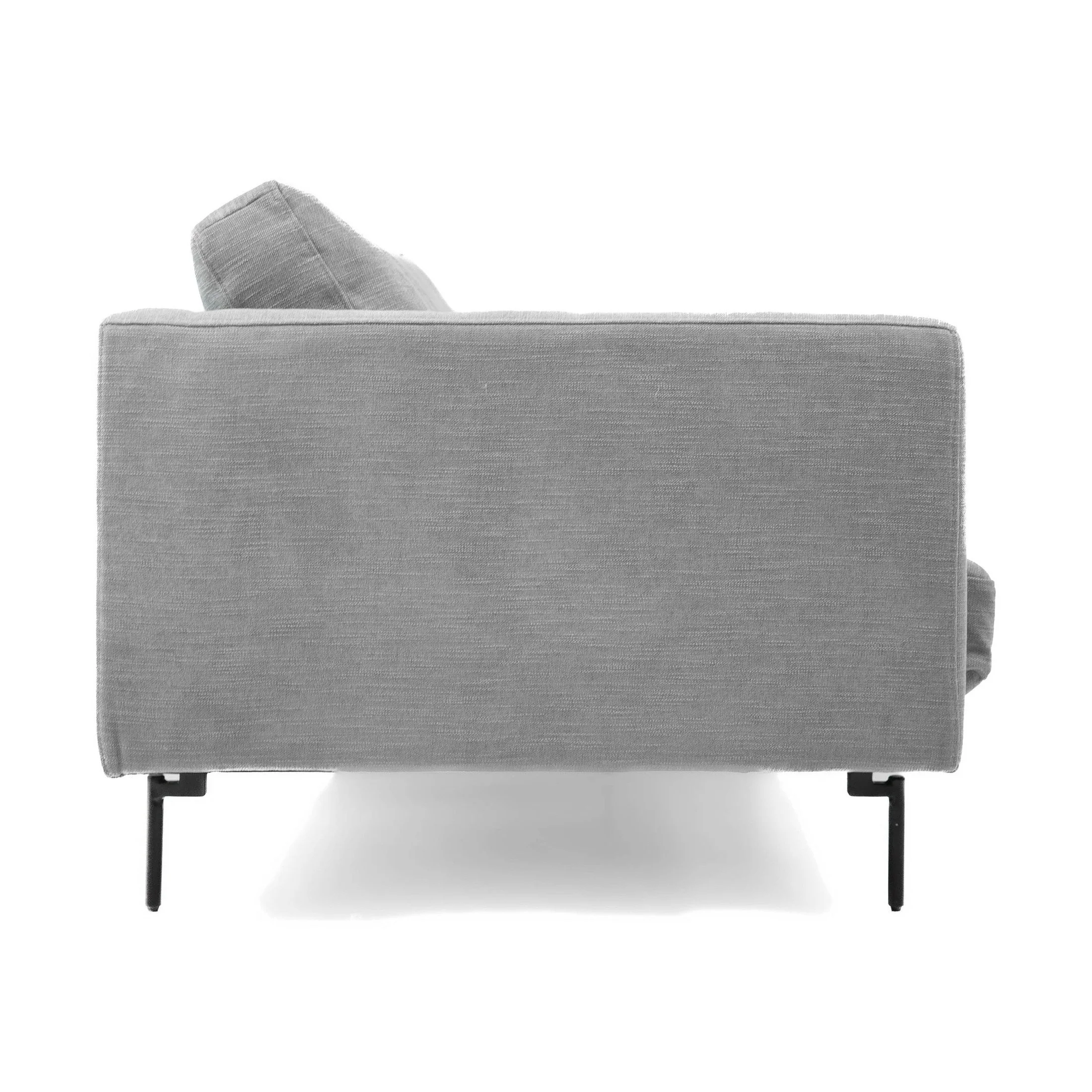 Abby Fabric Loveseat with Black Metal Legs - Image 4