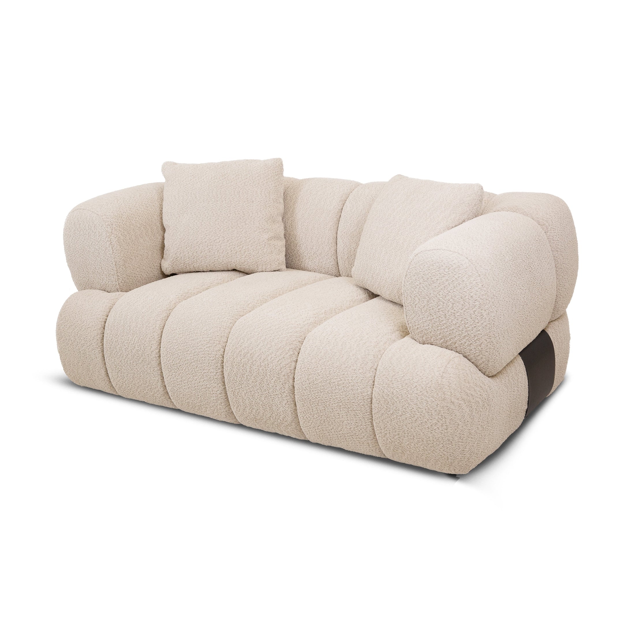 Adonis Loveseat w/2 Pillows - Camel - Image 3