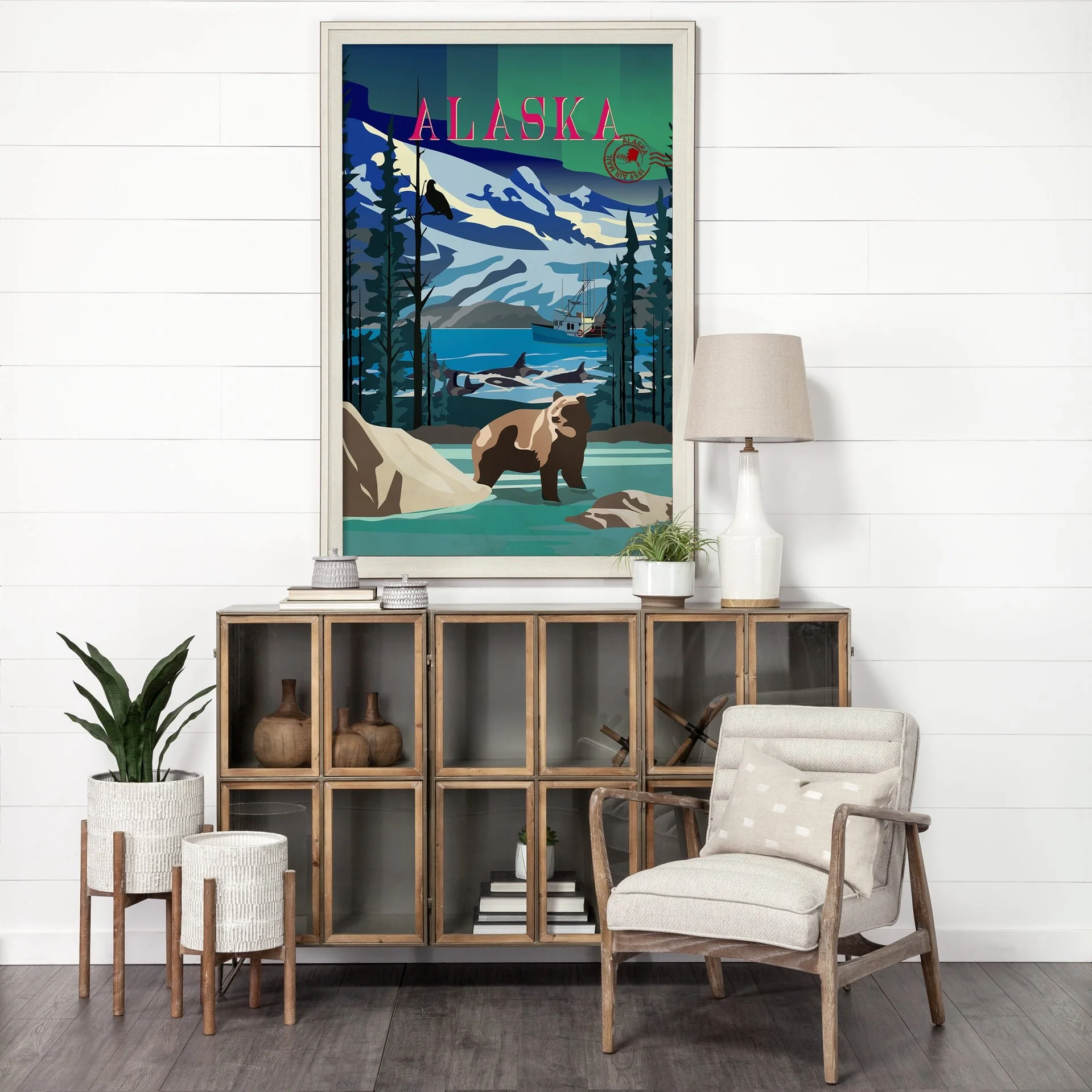 Alaska Go USA by Mercana Studio Decograph Framed Art Print - Image 23