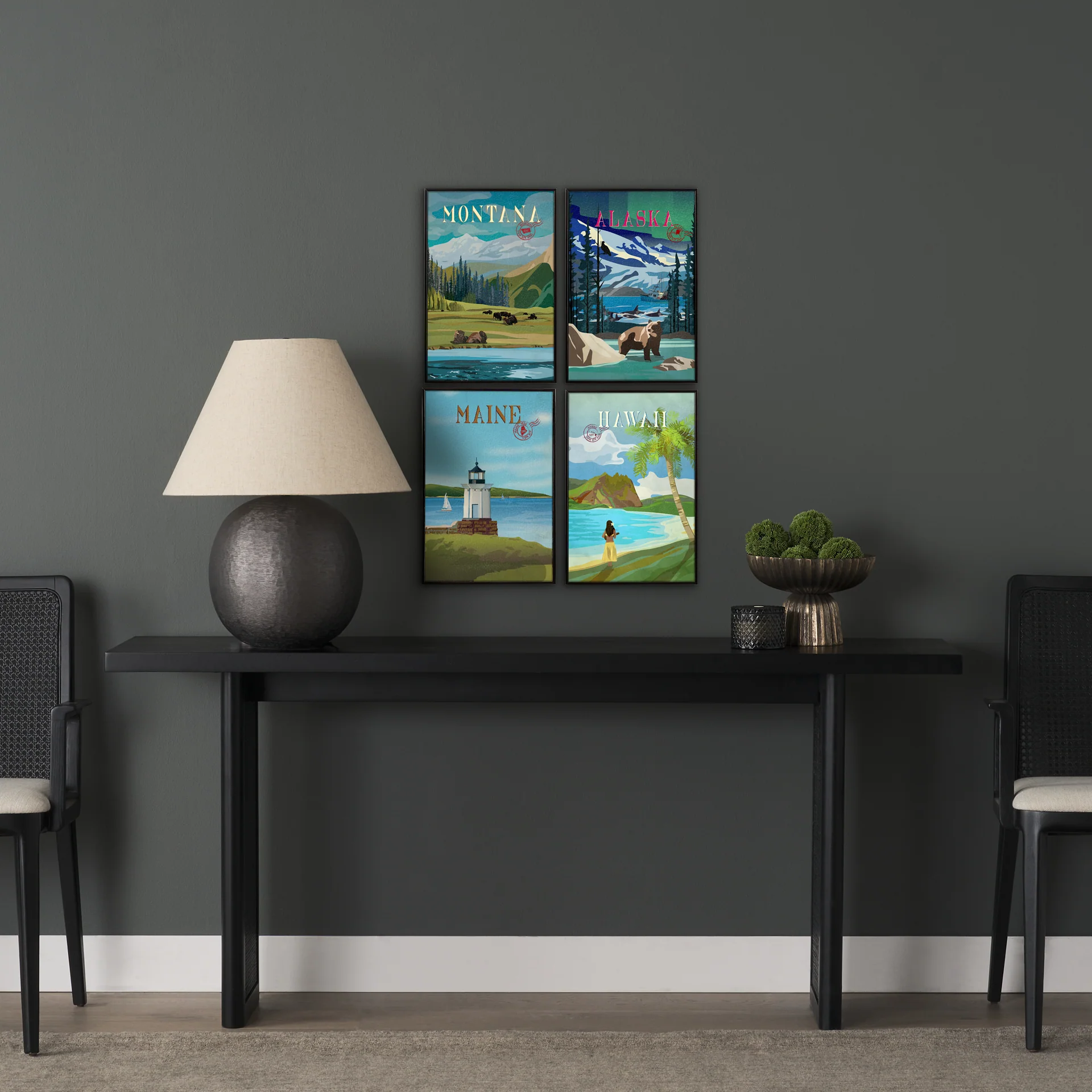 Alaska Go USA by Mercana Studio Decograph Framed Art Print - Image 5