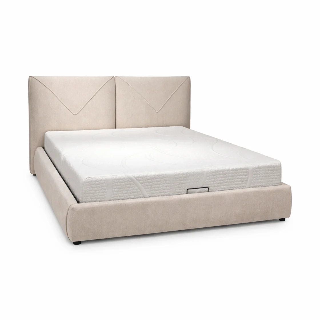 Aleksey Upholstered Hydraulic Lift Up Storage Bed - Image 3