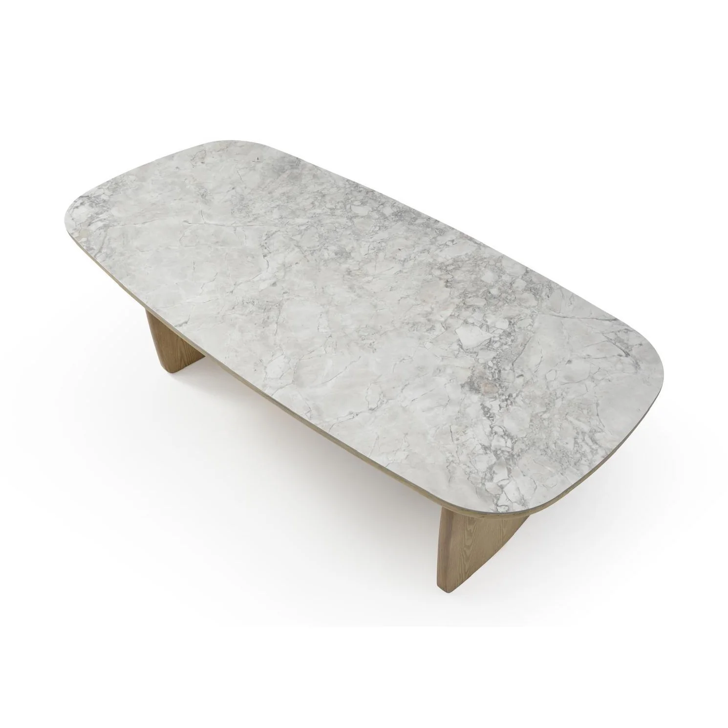 Amsden Wooden Base and Ceramic Top Dining Table - Image 3