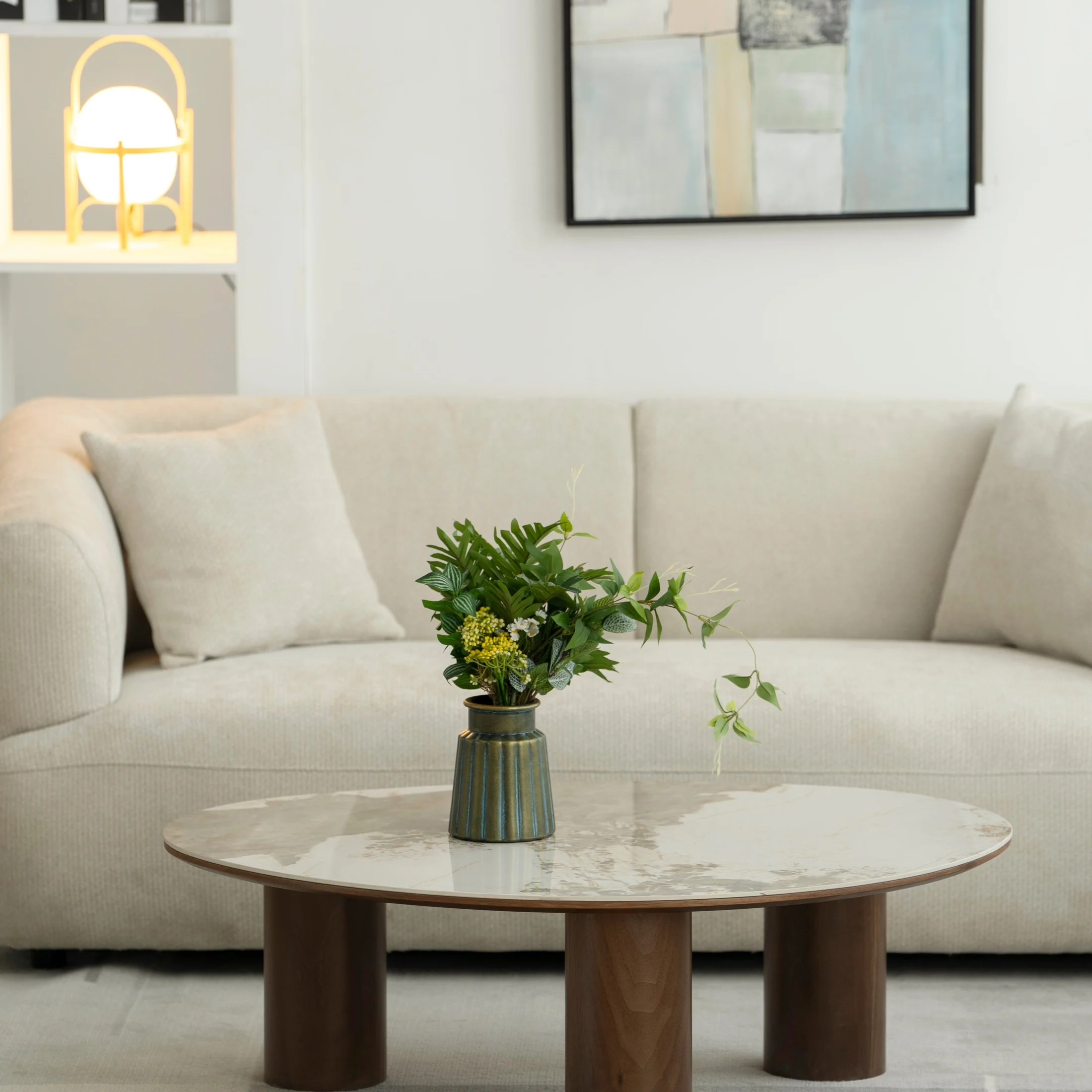 Andi Round Coffee Table with Ceramic Top - Image 9