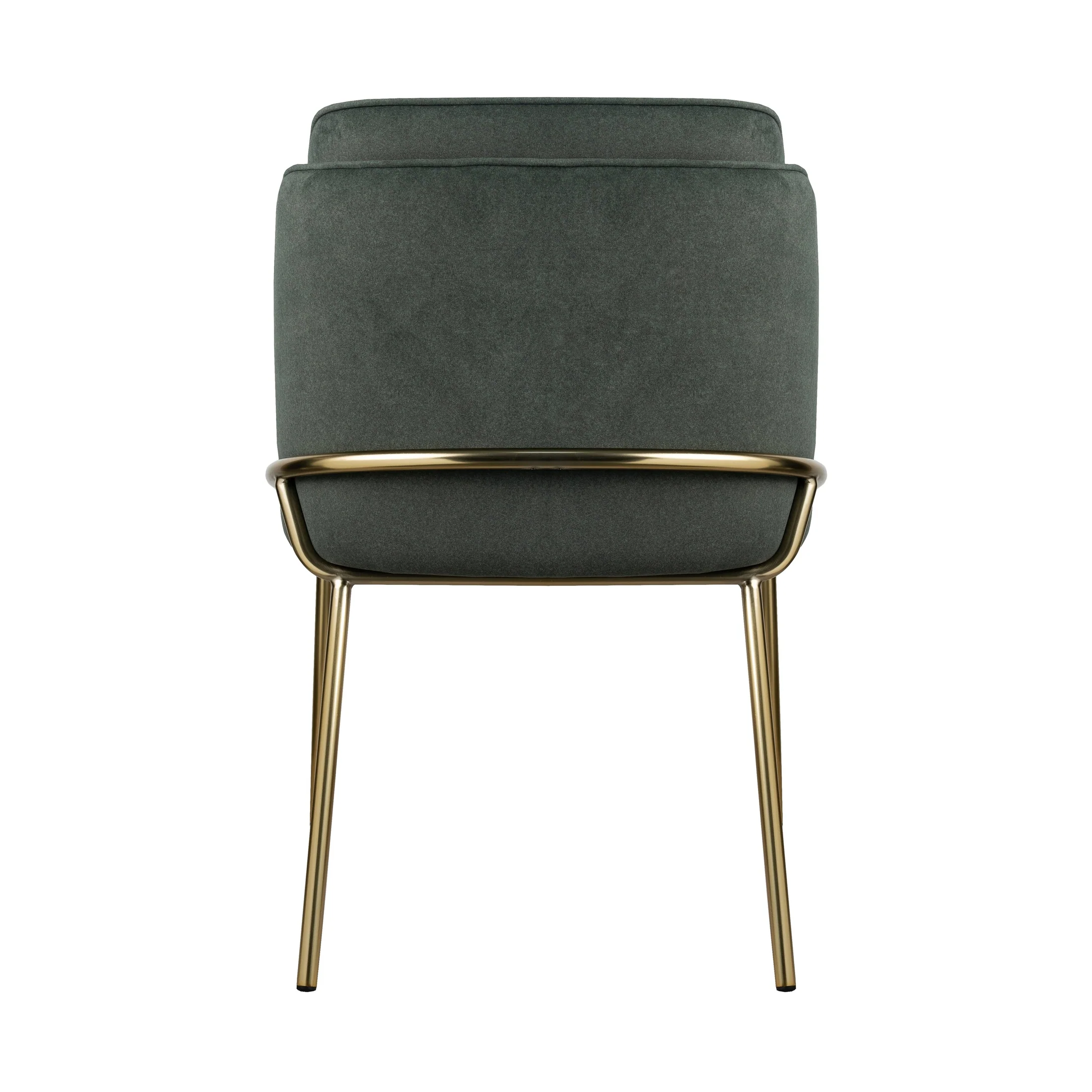 Angelo Dining Chair – Premium Green Velvet with Gold Legs - Image 6