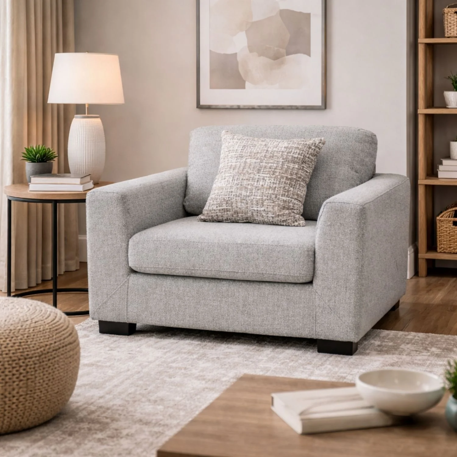 Archie Accent Chair with 2 Toss Pillows - Image 2
