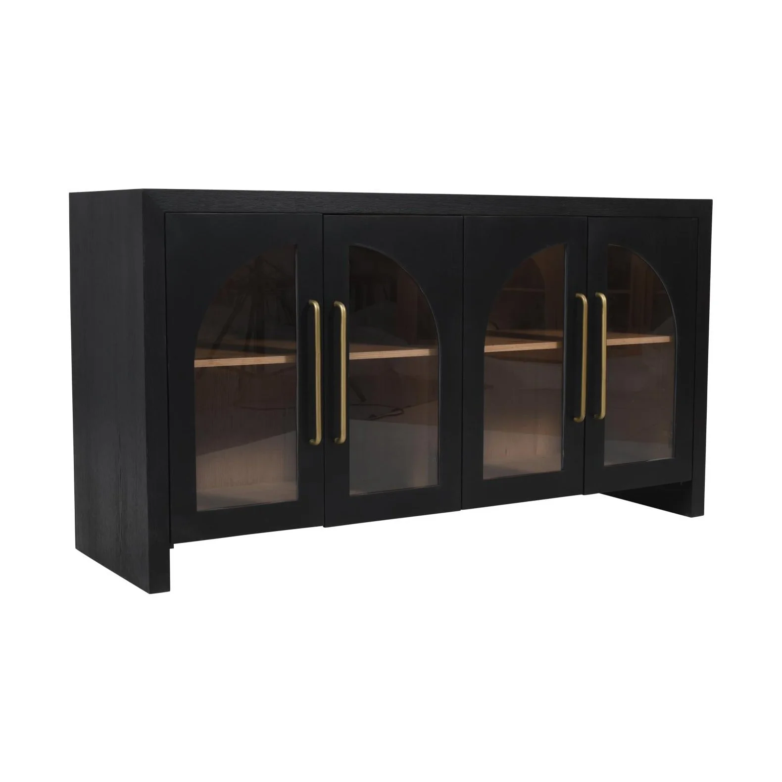 Archimedes 60" Console in Ebony Oak - Image 6