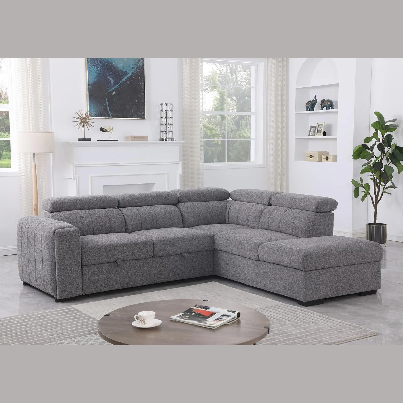 Arlo Sleeper Sectional with Storage Ottoman - Image 19