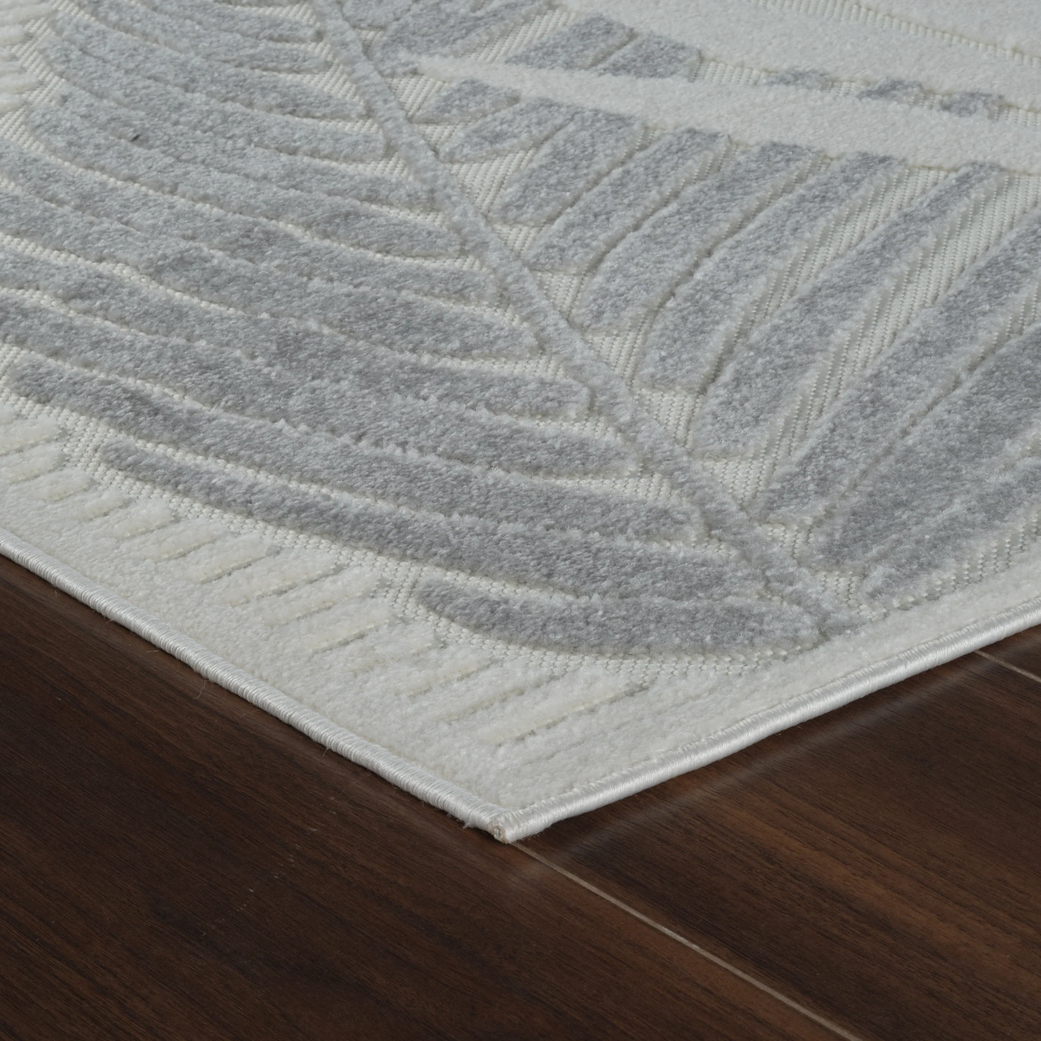 Aspen Cream Tropical Leaf Rug - Image 10