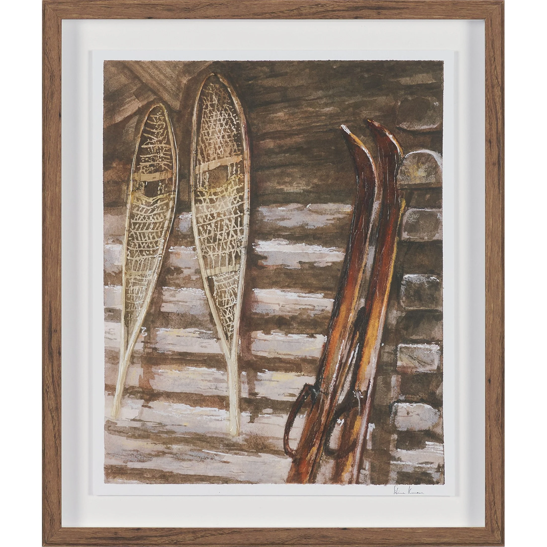At The Cabin Hand Embelished Framed Artwork - Image 24