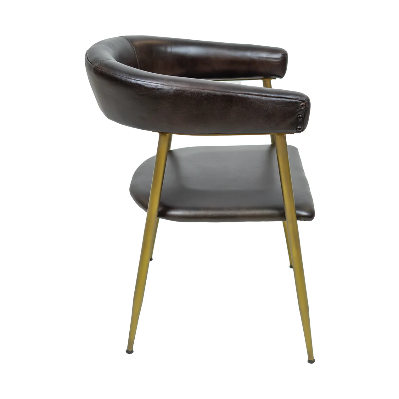 ATRIA DINING CHAIR Genuine Leather Seating - Brown - Image 10