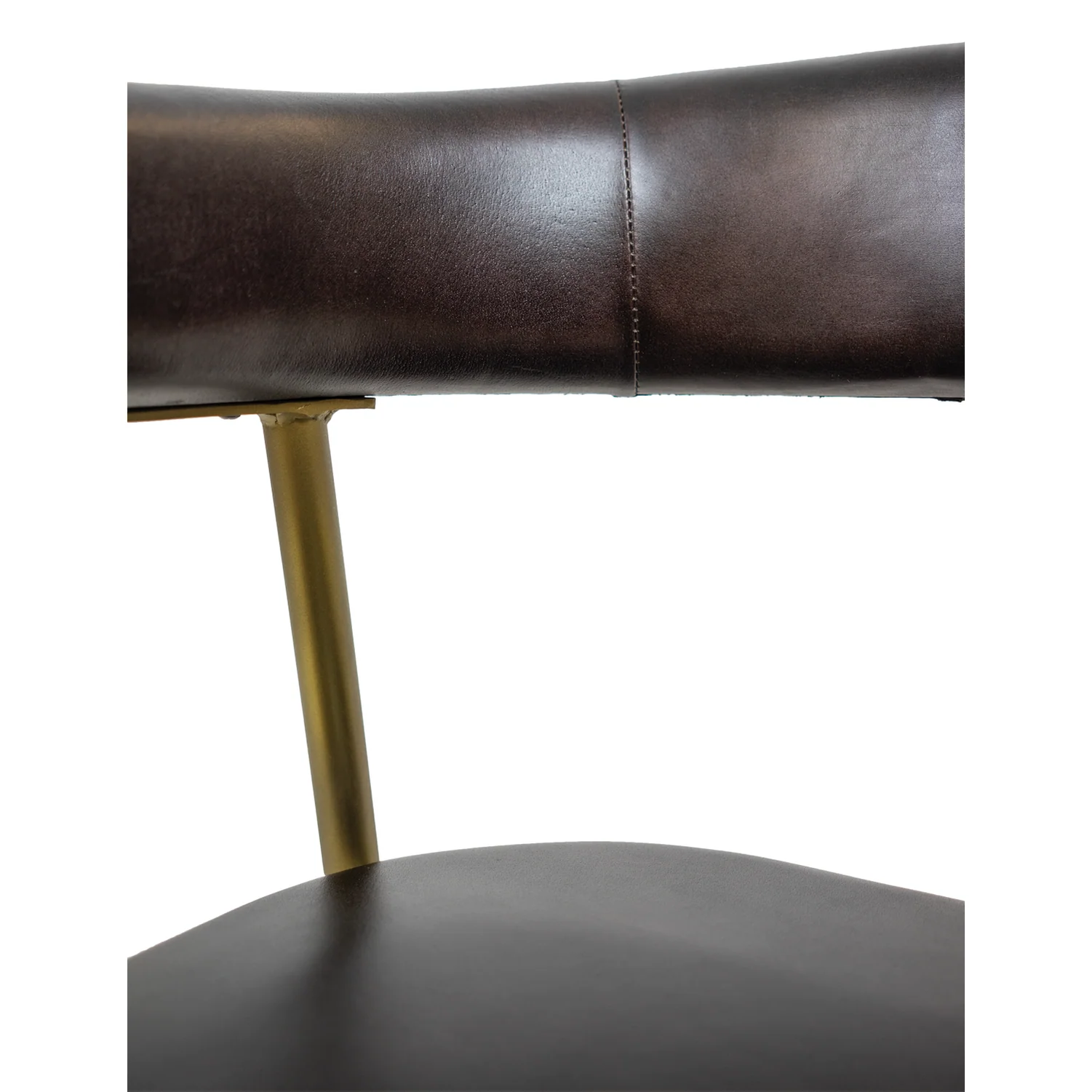 ATRIA DINING CHAIR Genuine Leather Seating - Brown - Image 12