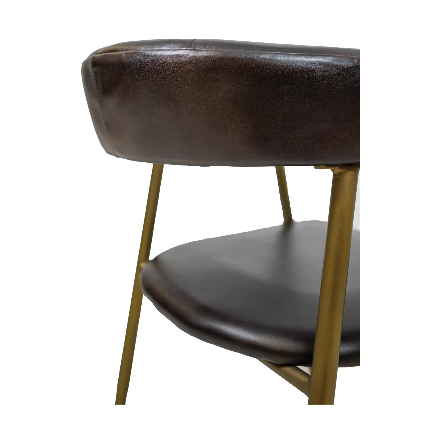 ATRIA DINING CHAIR Genuine Leather Seating - Brown - Image 14