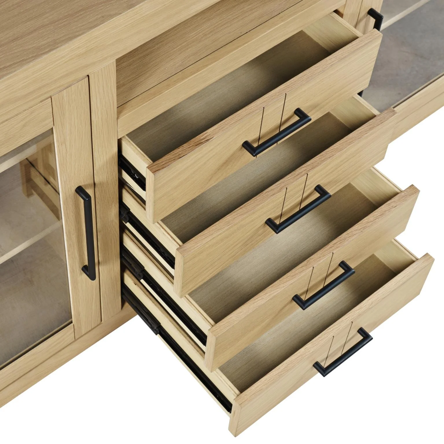 Auburn Hills 60" Console - Light Oak - Image 8
