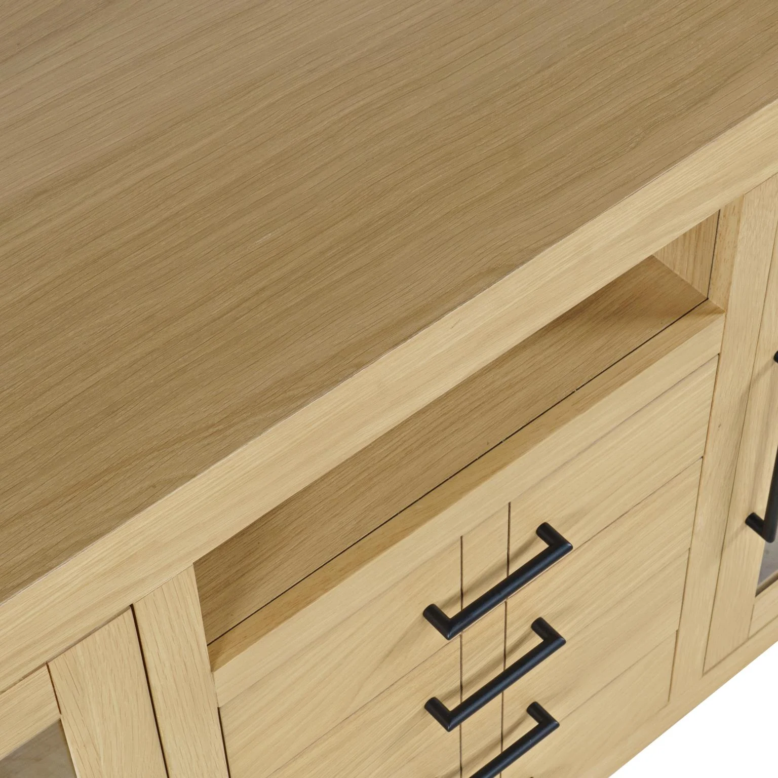Auburn Hills 60" Console - Light Oak - Image 9