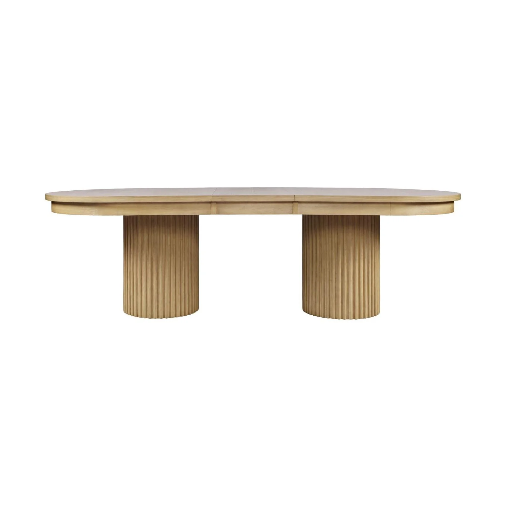 Auden 101" Double Pedestal Dining Table – Natural Oak Finish - Image 4
