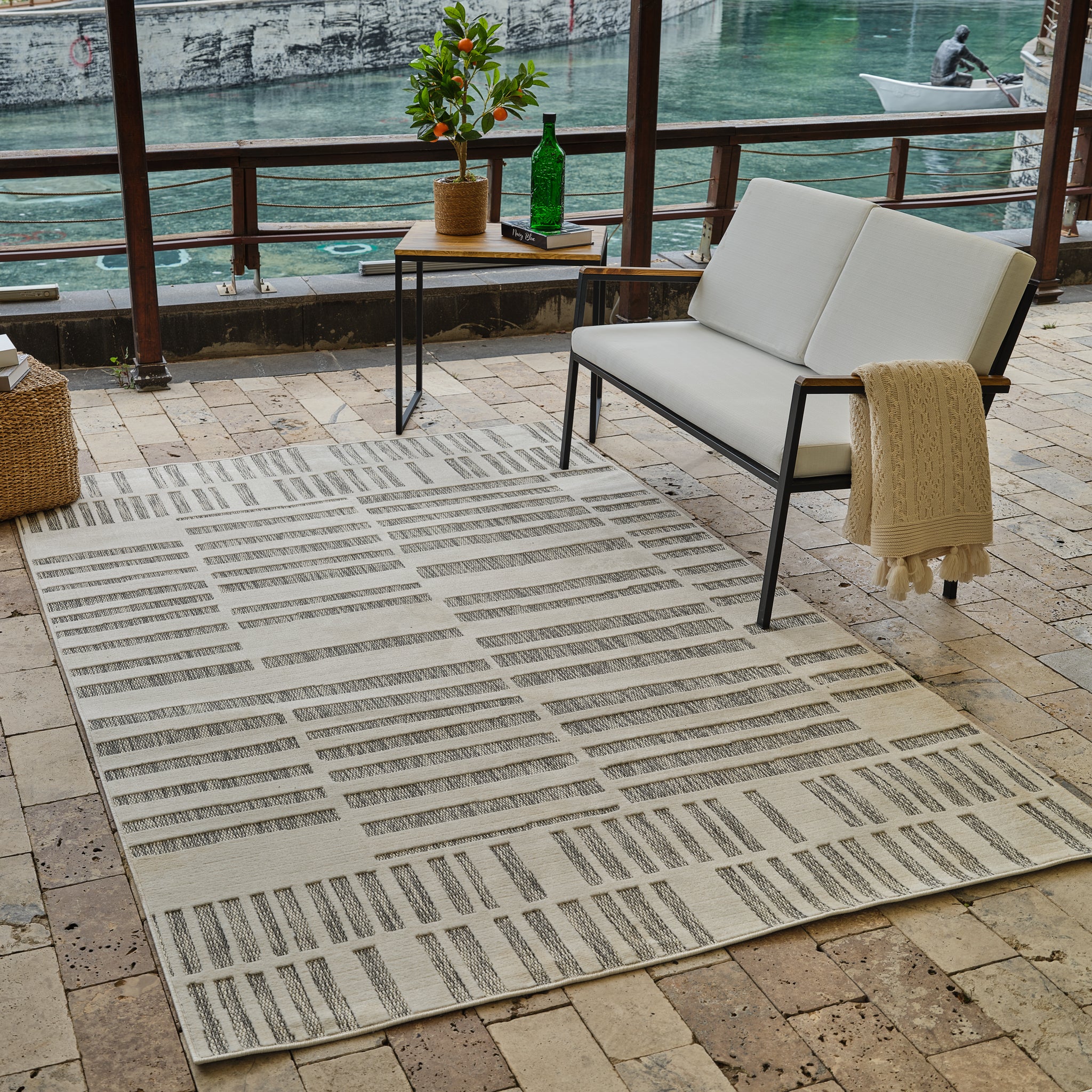 Aurora Cream Modern Rug – Abstract Linear Design - Image 14