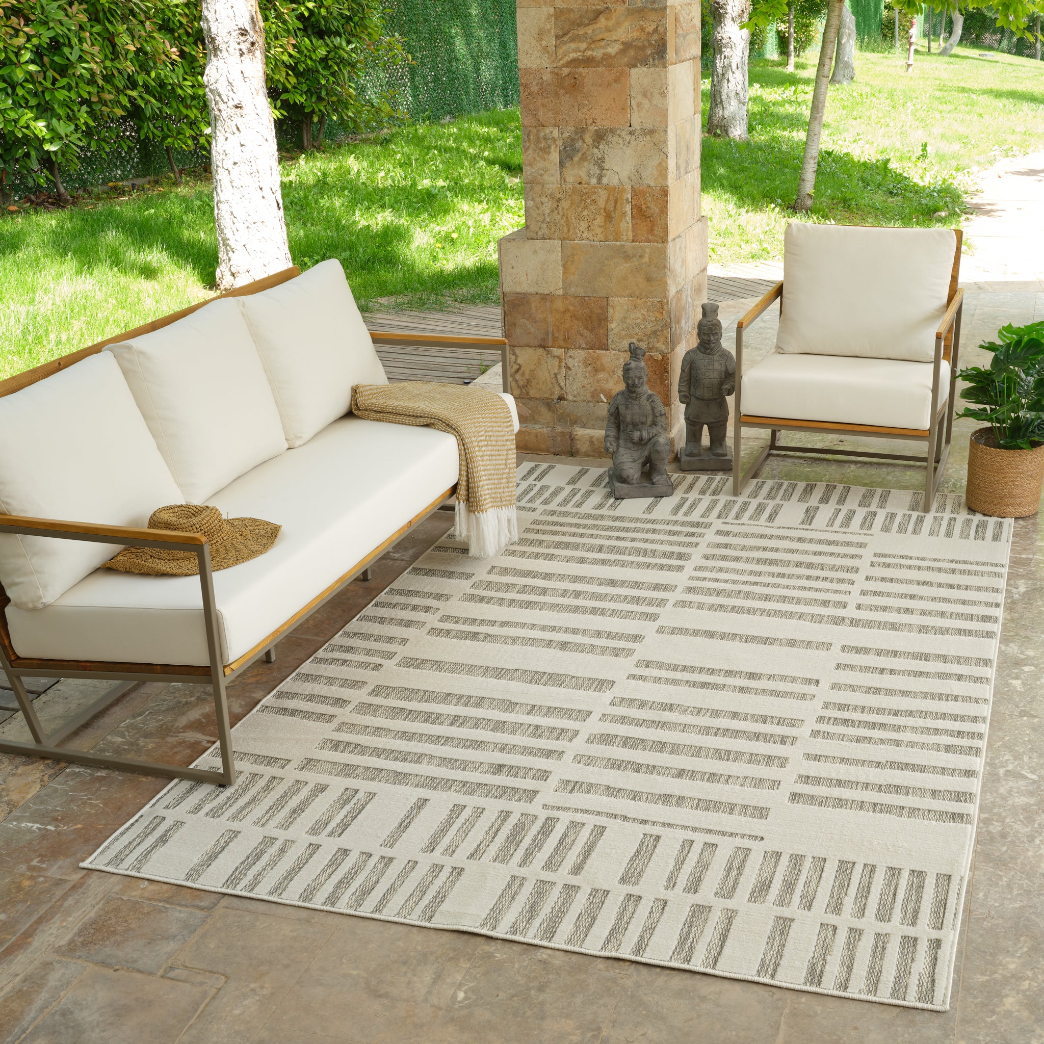 Aurora Cream Modern Rug – Abstract Linear Design - Image 5