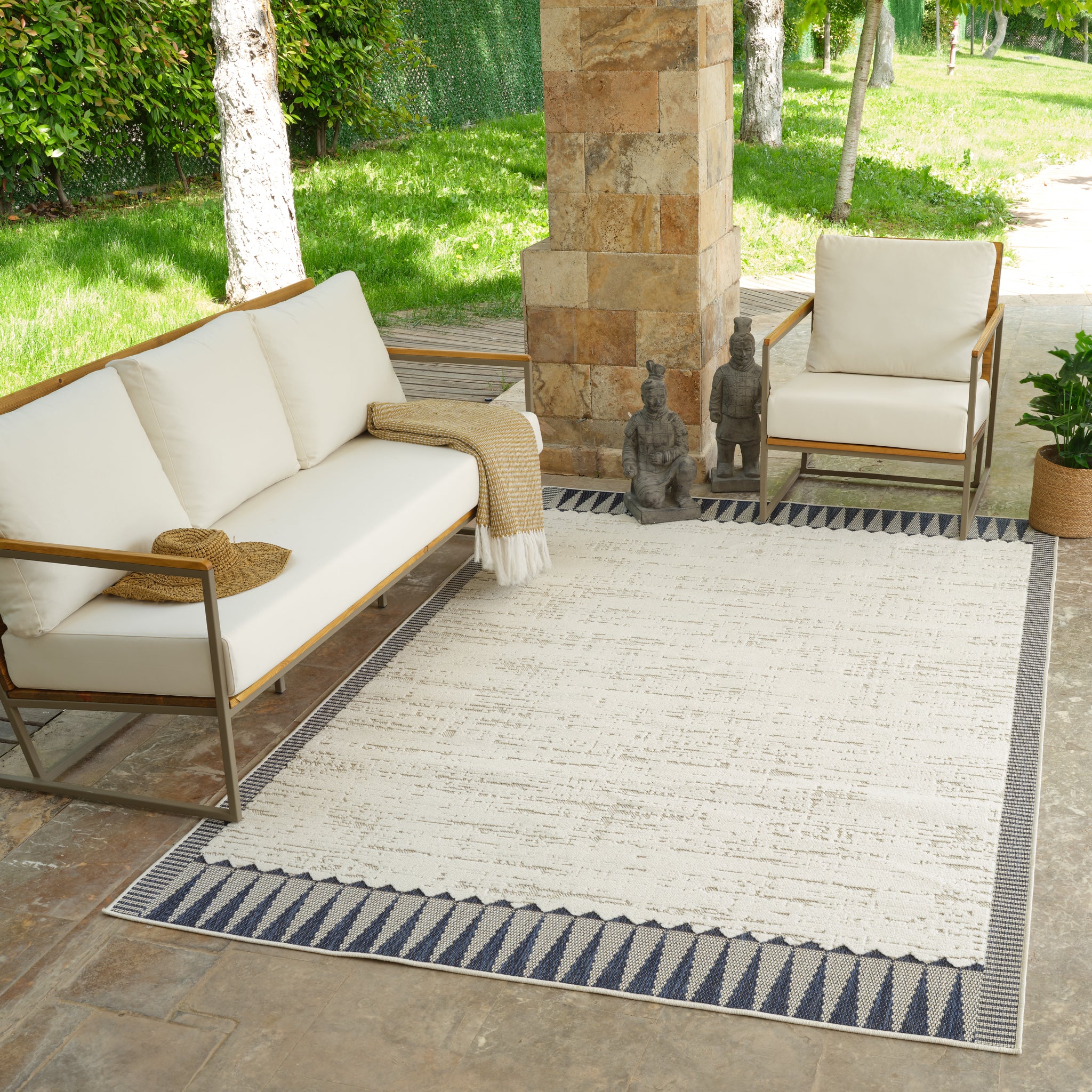 Aurora Cream Runner Rug - Image 12