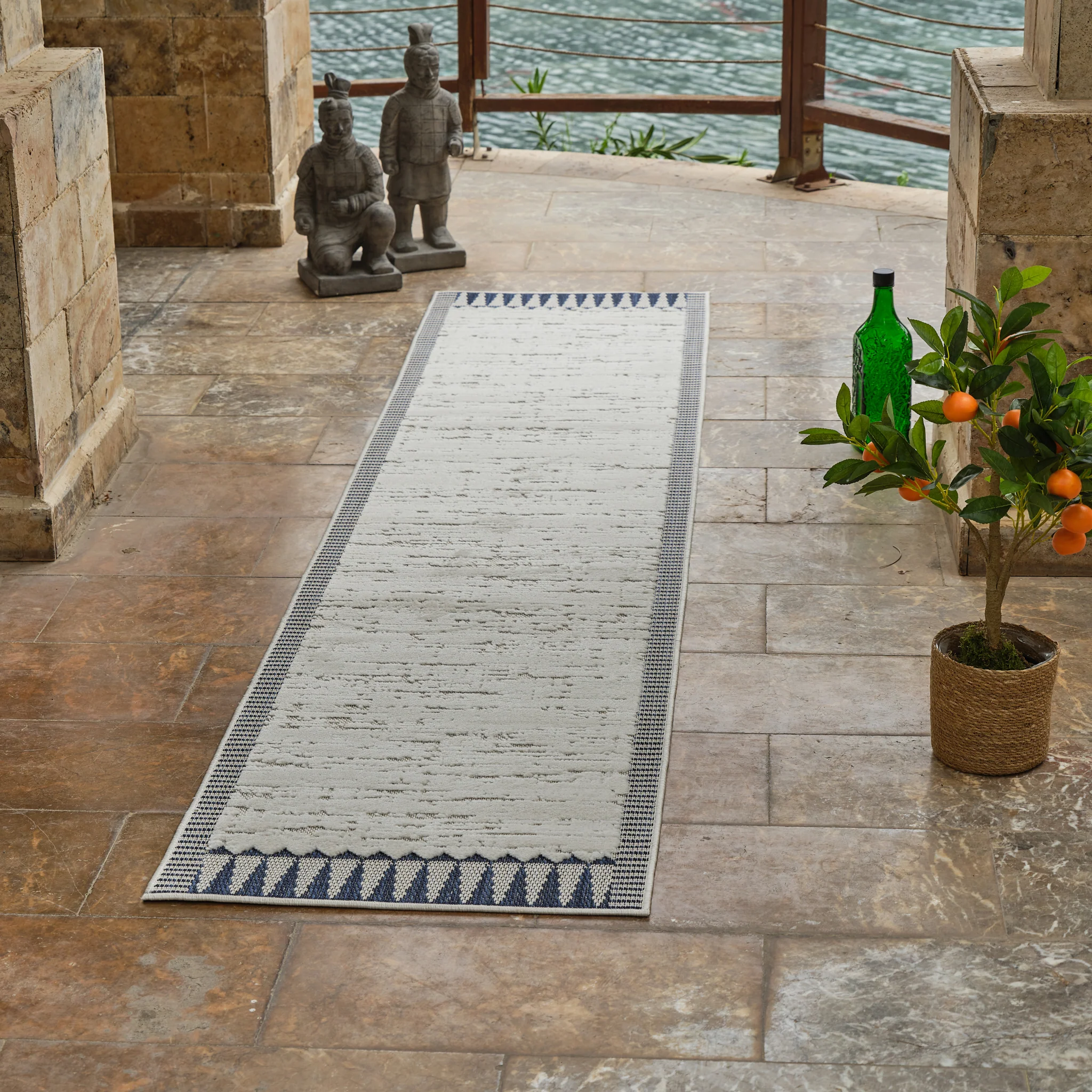 Aurora Cream Runner Rug - Image 4