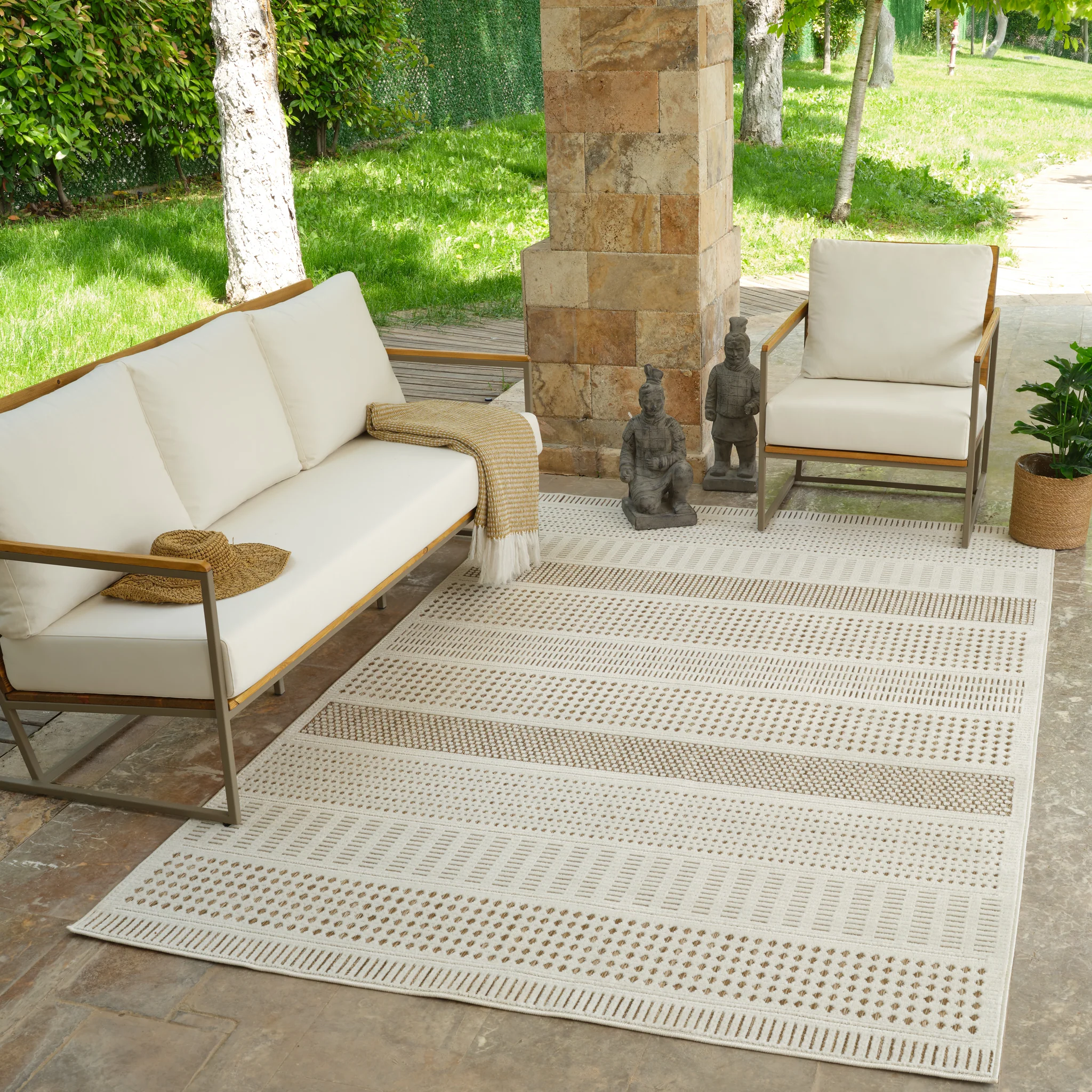Aurora Beige Modern Rug - Image 13