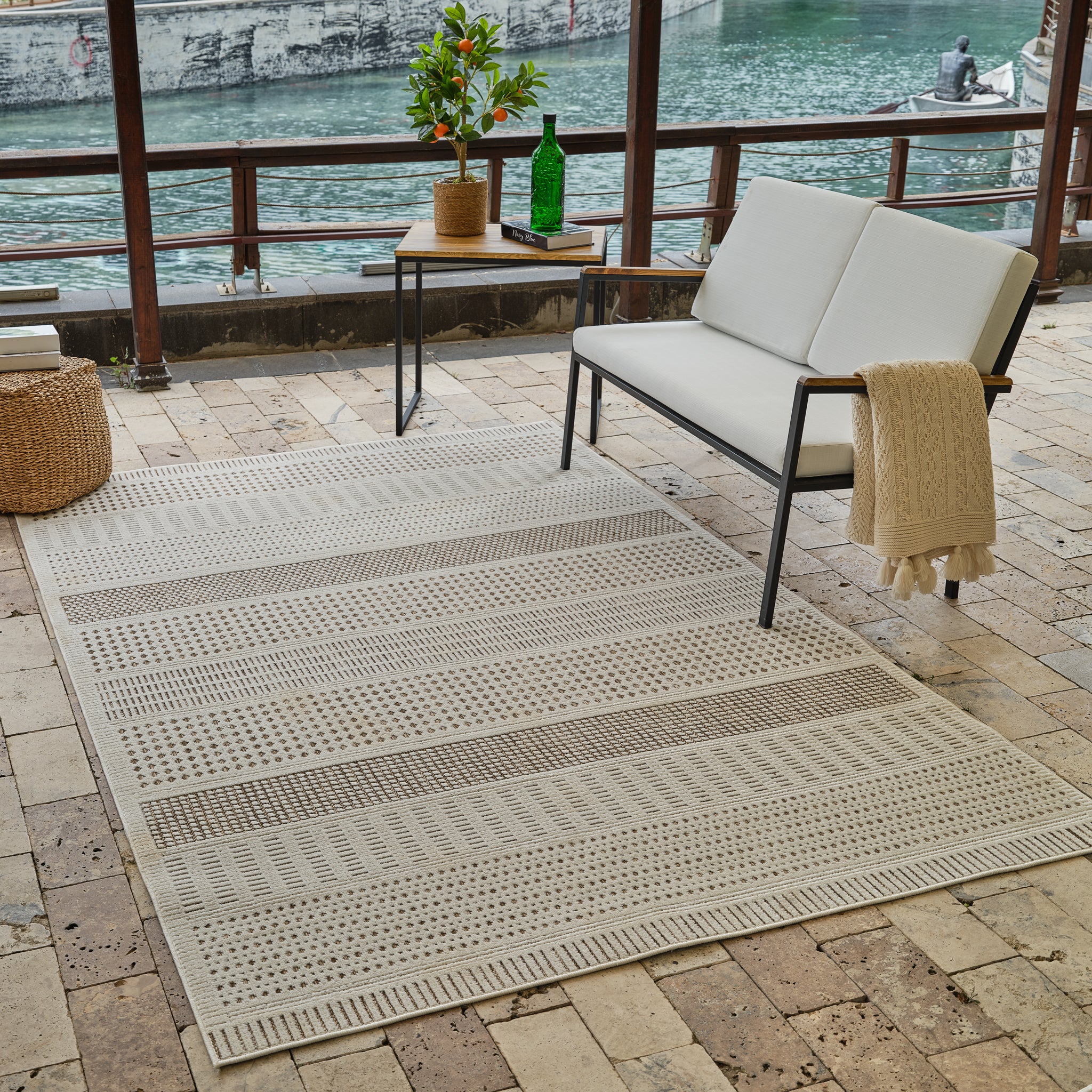 Aurora Beige Modern Rug - Image 14
