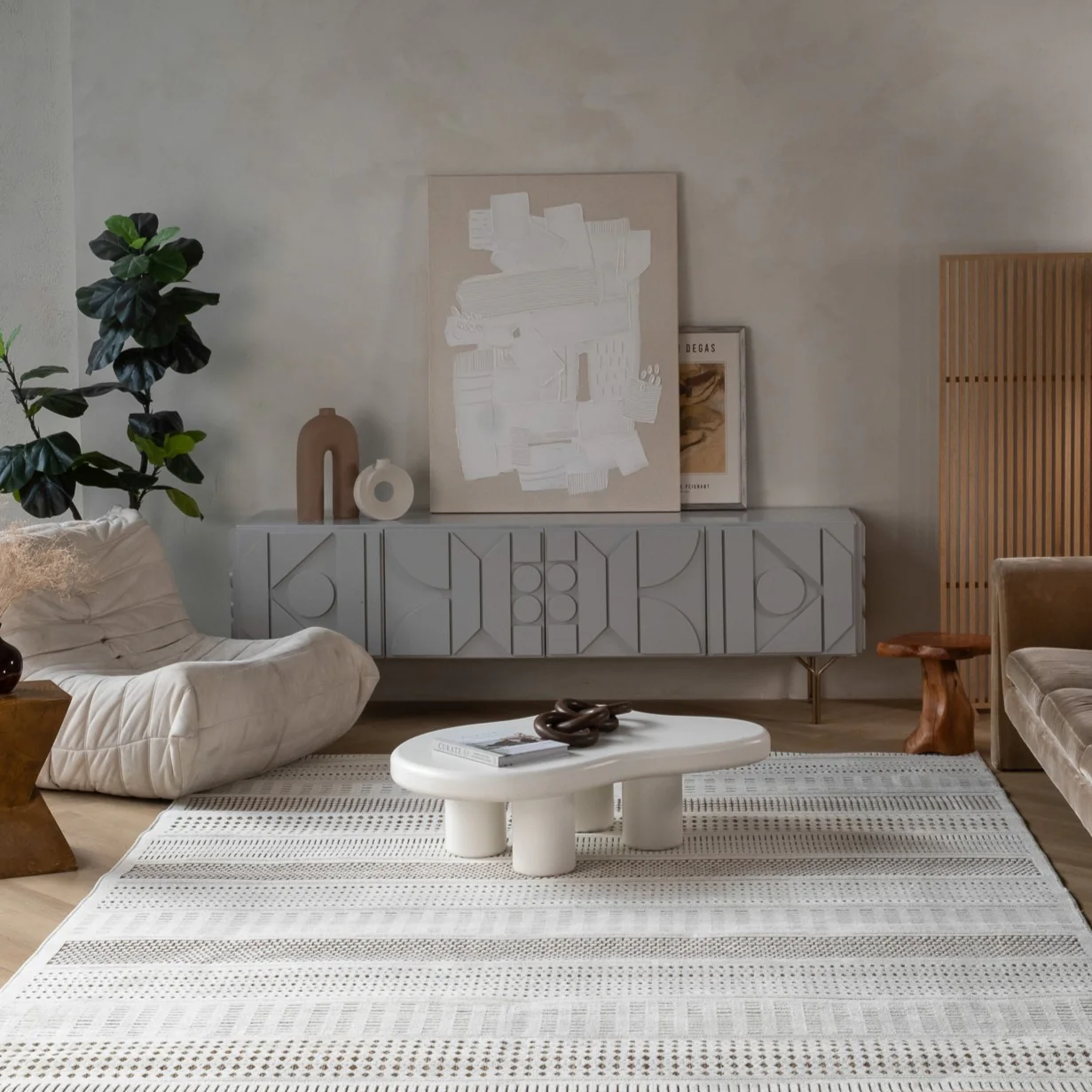 Aurora Beige Modern Rug - Image 8