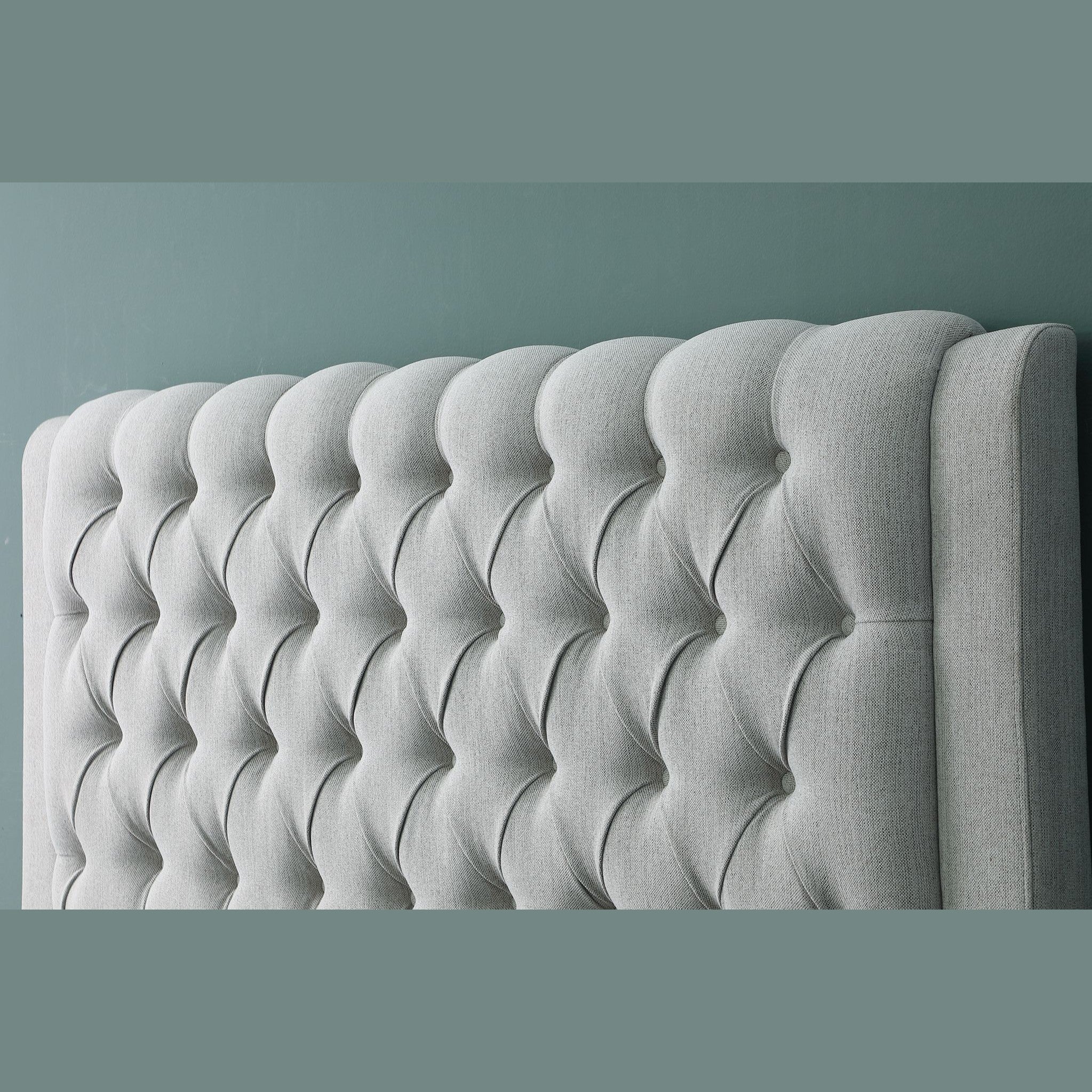 Austin Storage Platform Bed w/ Premium Fabric - Stone - Image 3