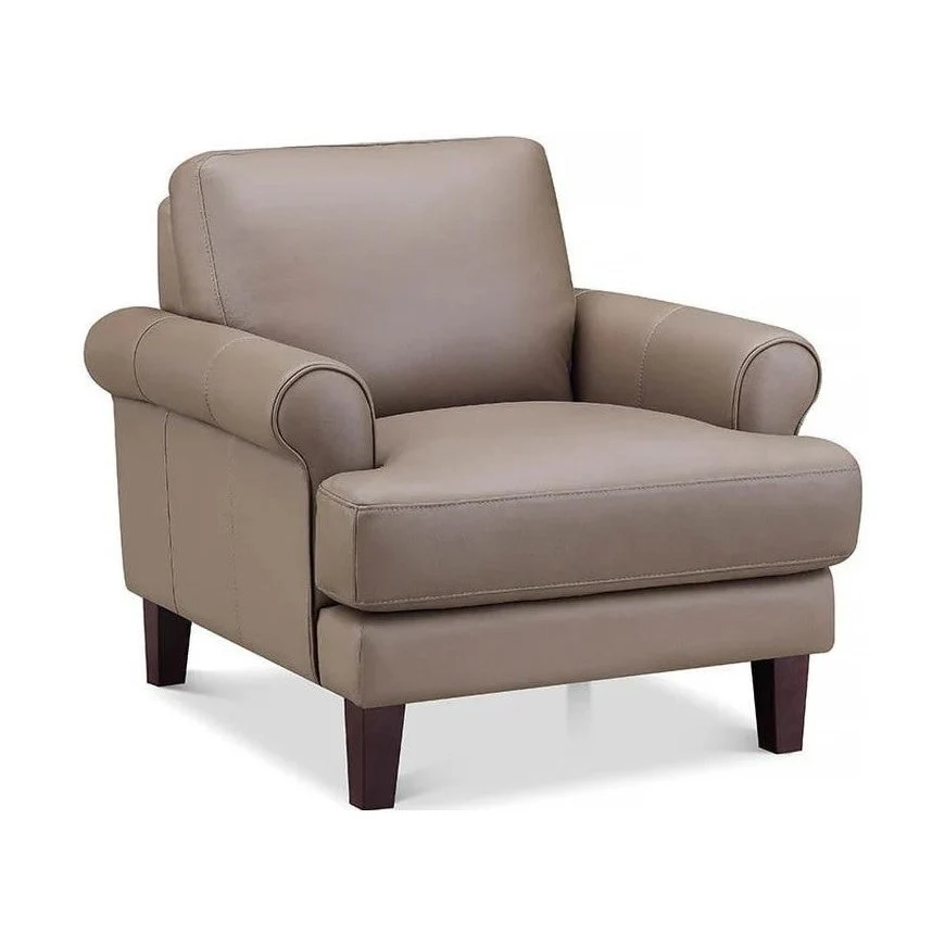 Austra Genuine Leather Accent Chair - Image 3