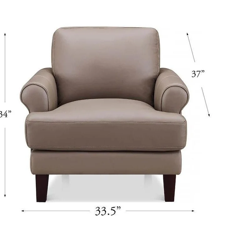 Austra Genuine Leather Accent Chair - Image 4