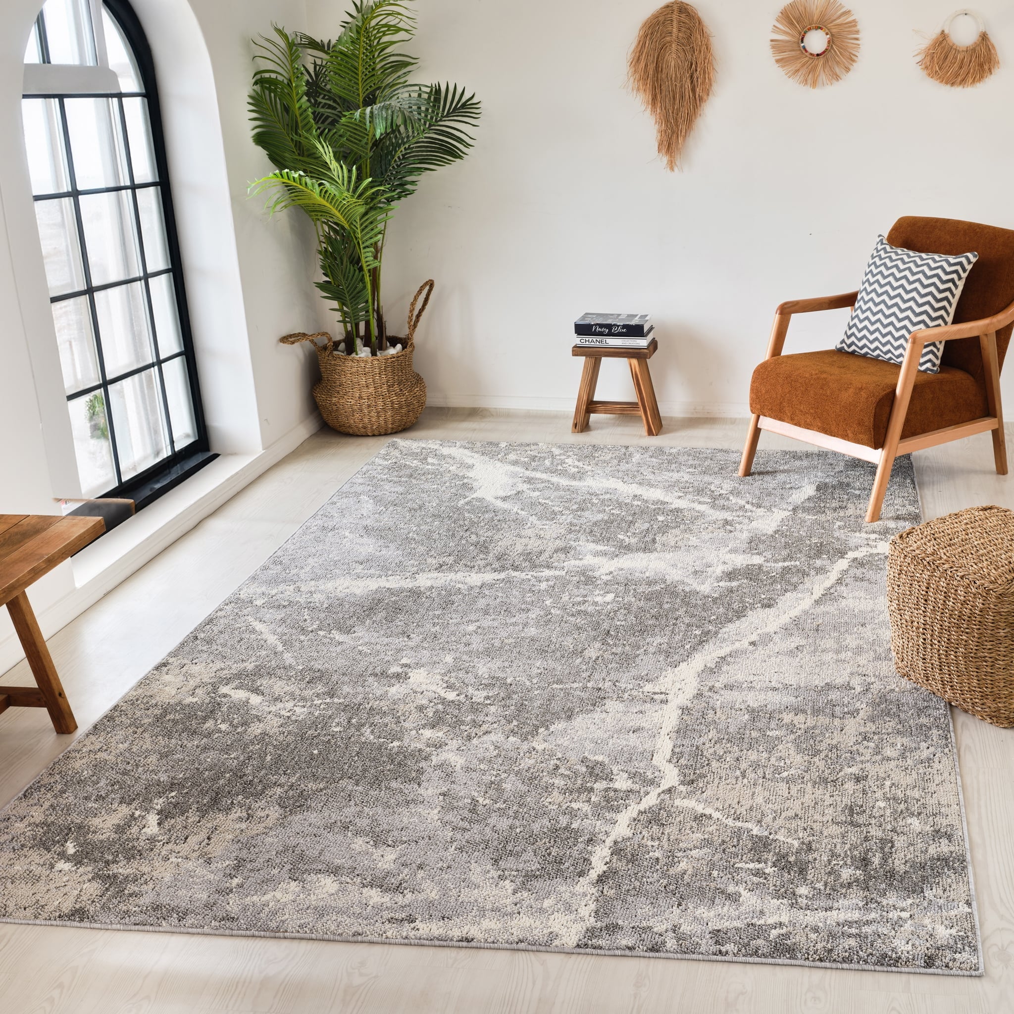 Bali Grey Modern Abstract Area Rug – 5x8 - Image 3