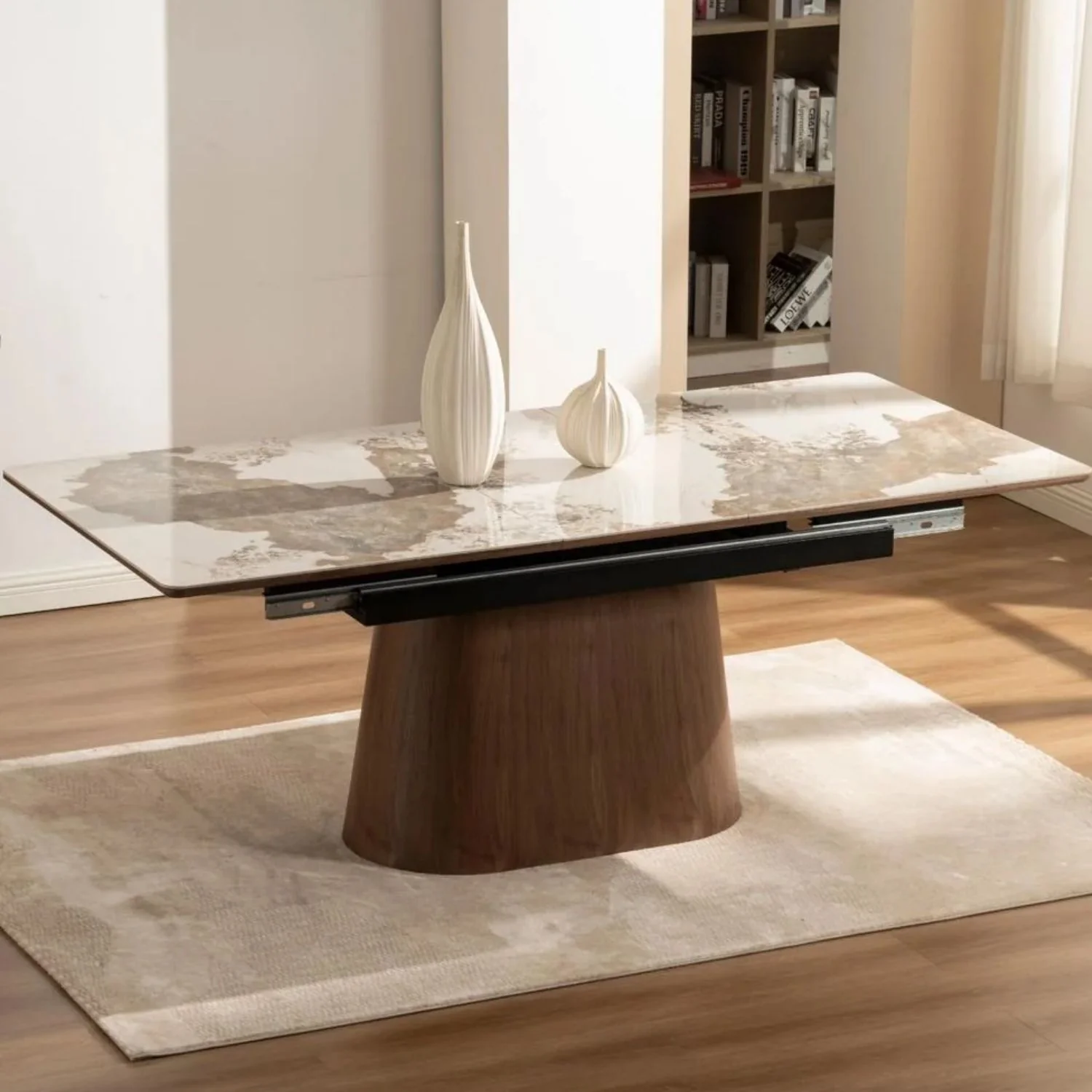 Bastian Extendable Dining Table with Ceramic Top - Image 2