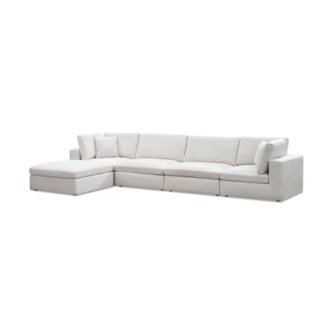 Blanca Modular Fabric Armless Chair - Image 6