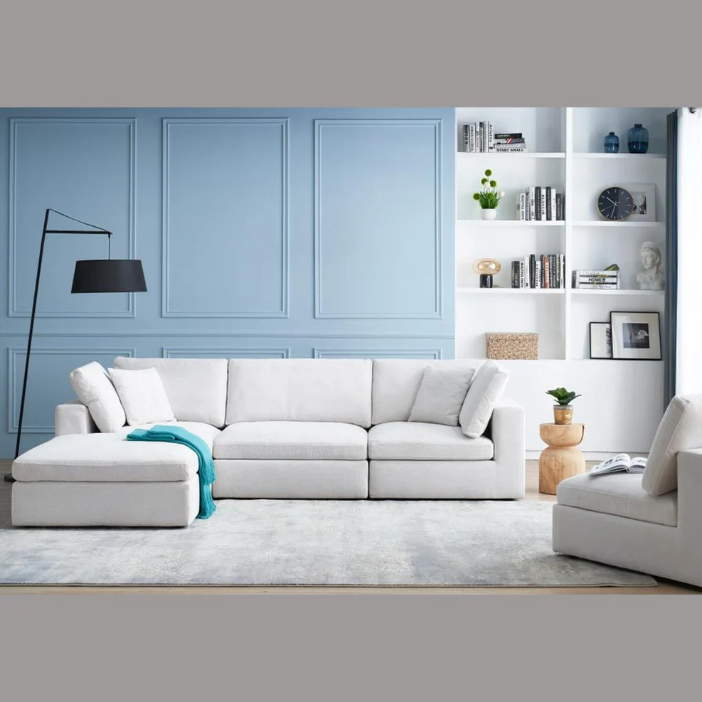 Blanca Modular Fabric Ottoman - Image 7