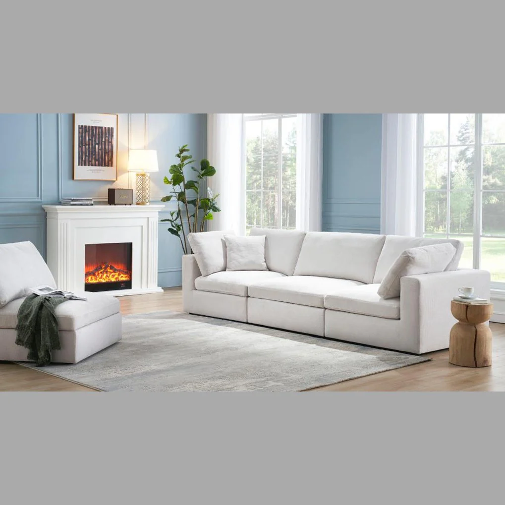 Blanca Modular Fabric Ottoman - Image 9
