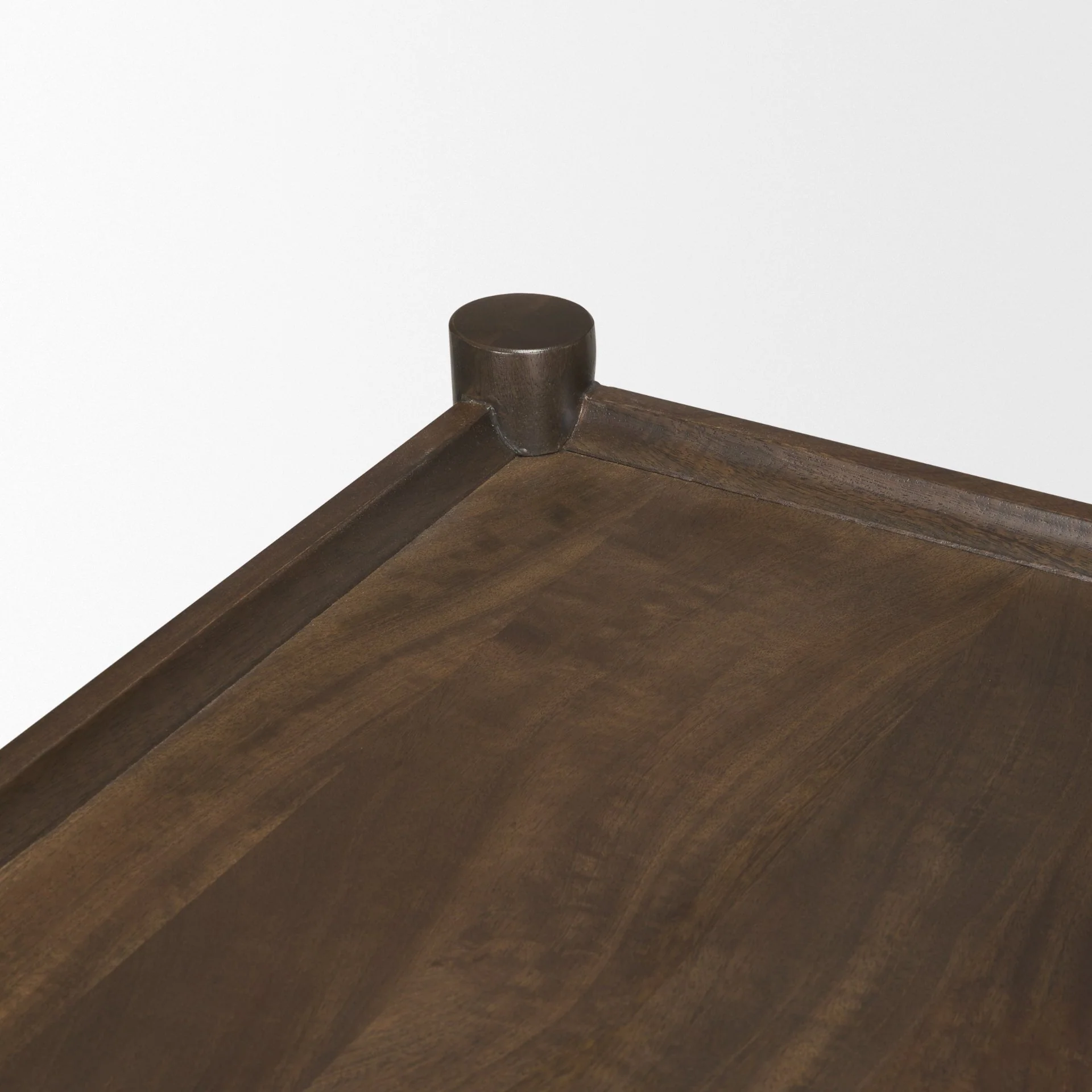 Bondi Wood w/ Paper Rope Shelf Console Table - Image 5