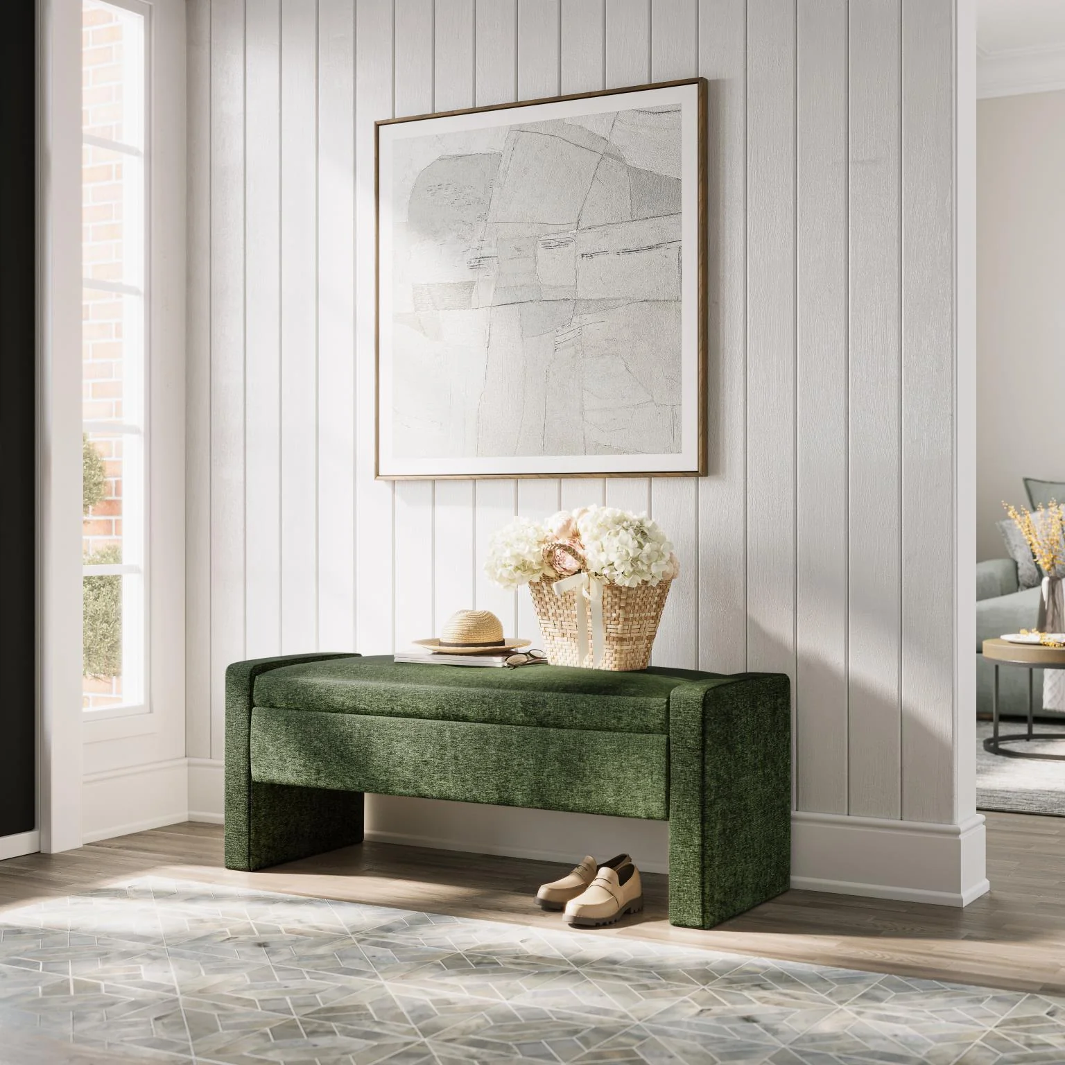 Braun Storage Bench - Natural - Image 21