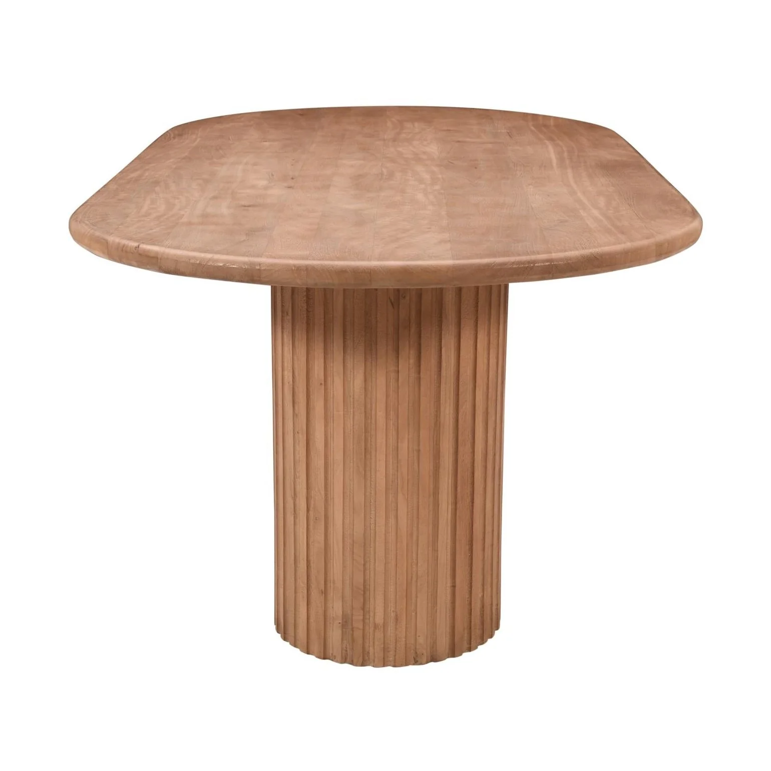 Breck 84" Double Pedestal Dining Table – Natural Oak - Image 6