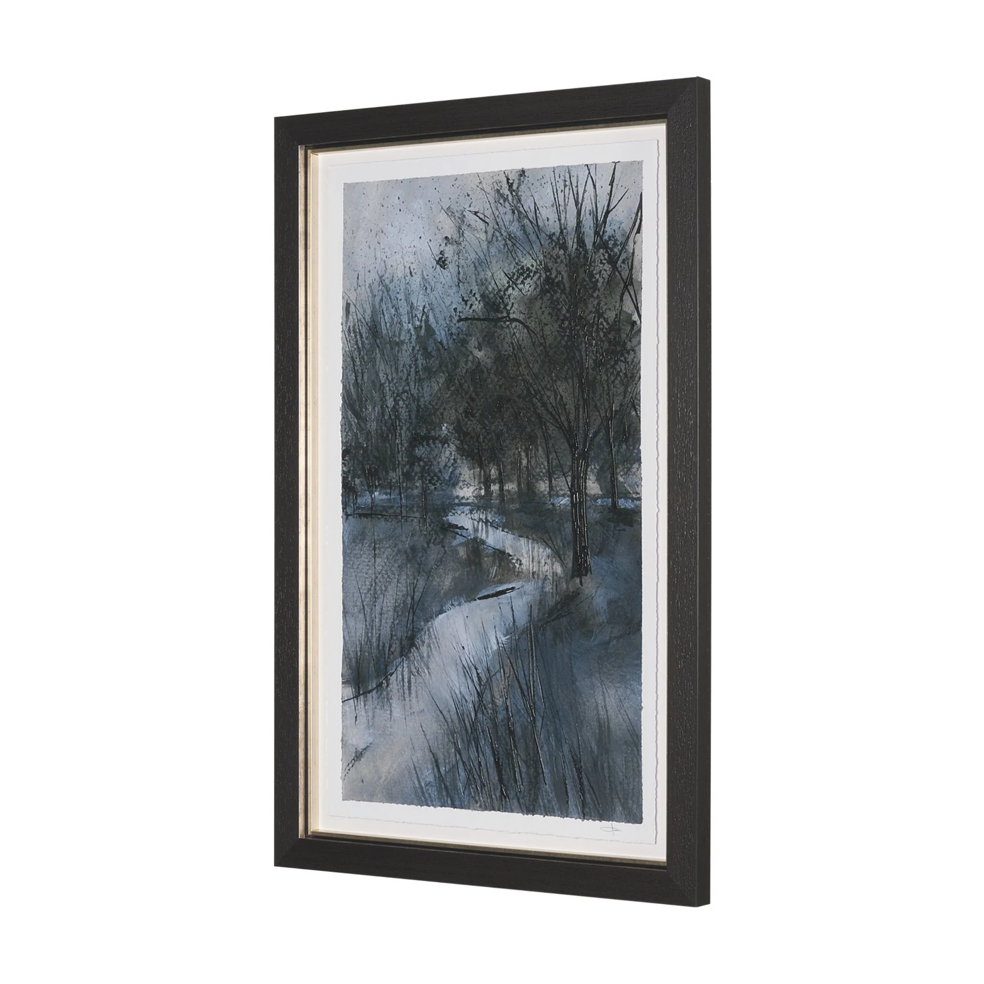 Brook and Willows Textured Framed Artwork - Image 10