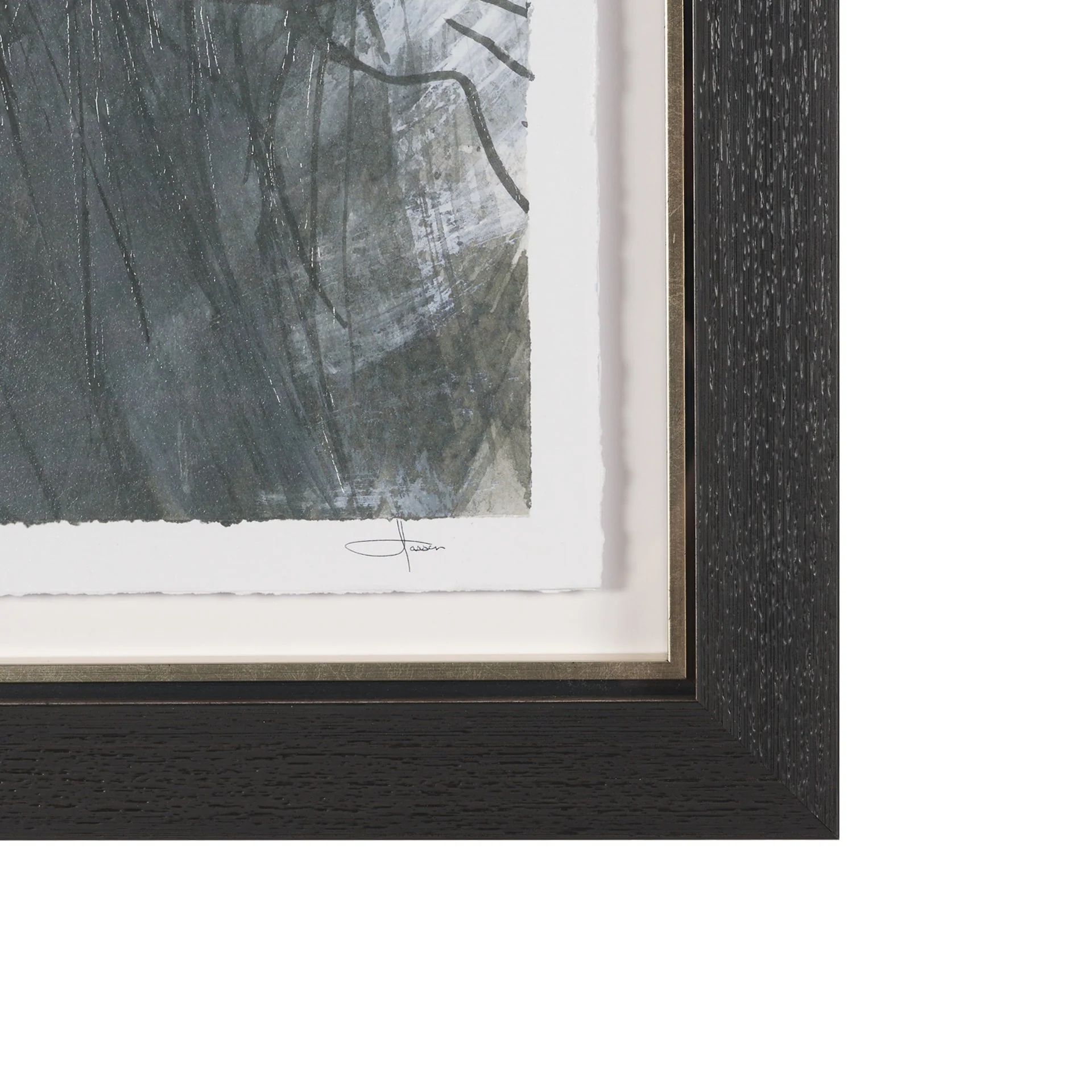 Brook and Willows Textured Framed Artwork - Image 3