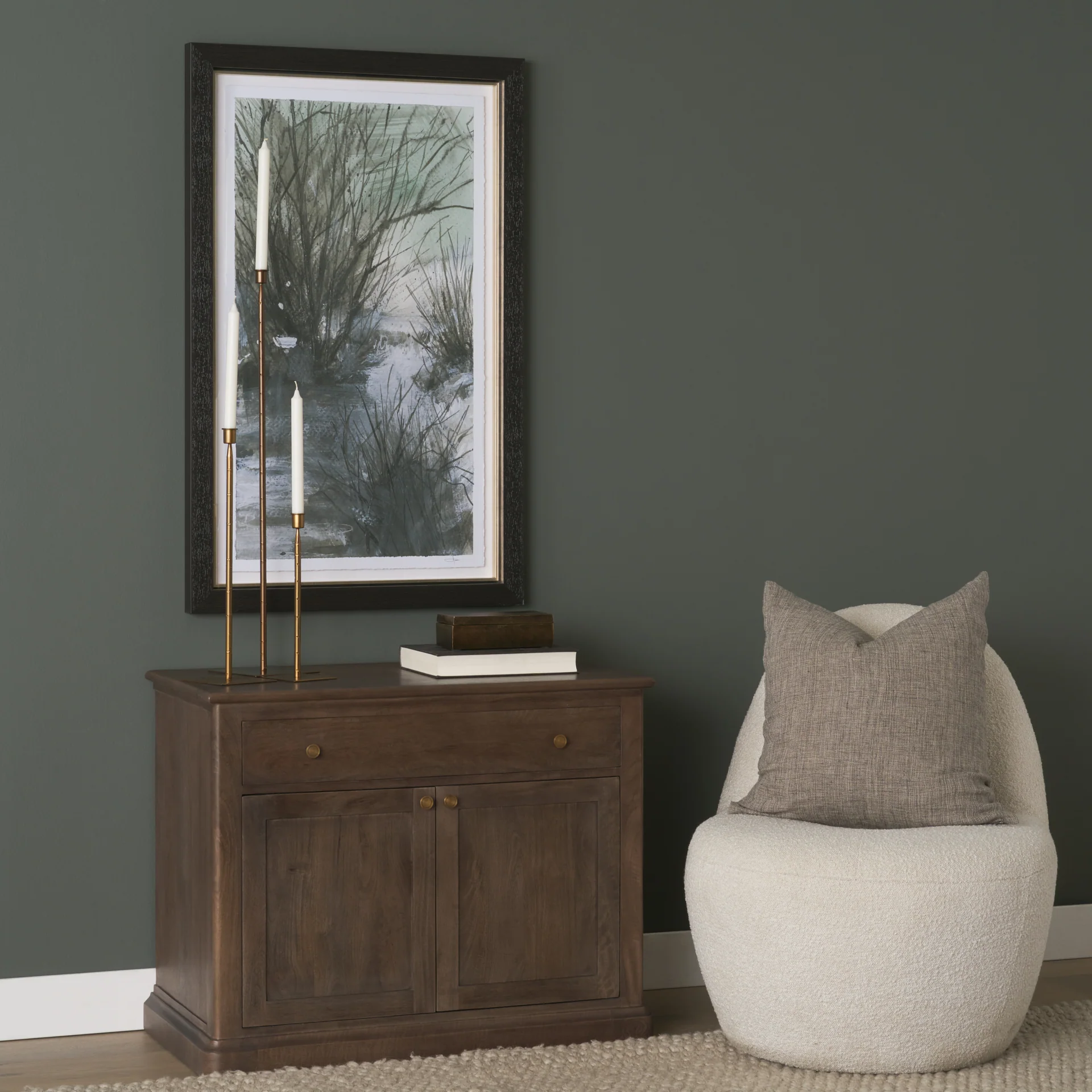 Brook and Willows Textured Framed Artwork - Image 8