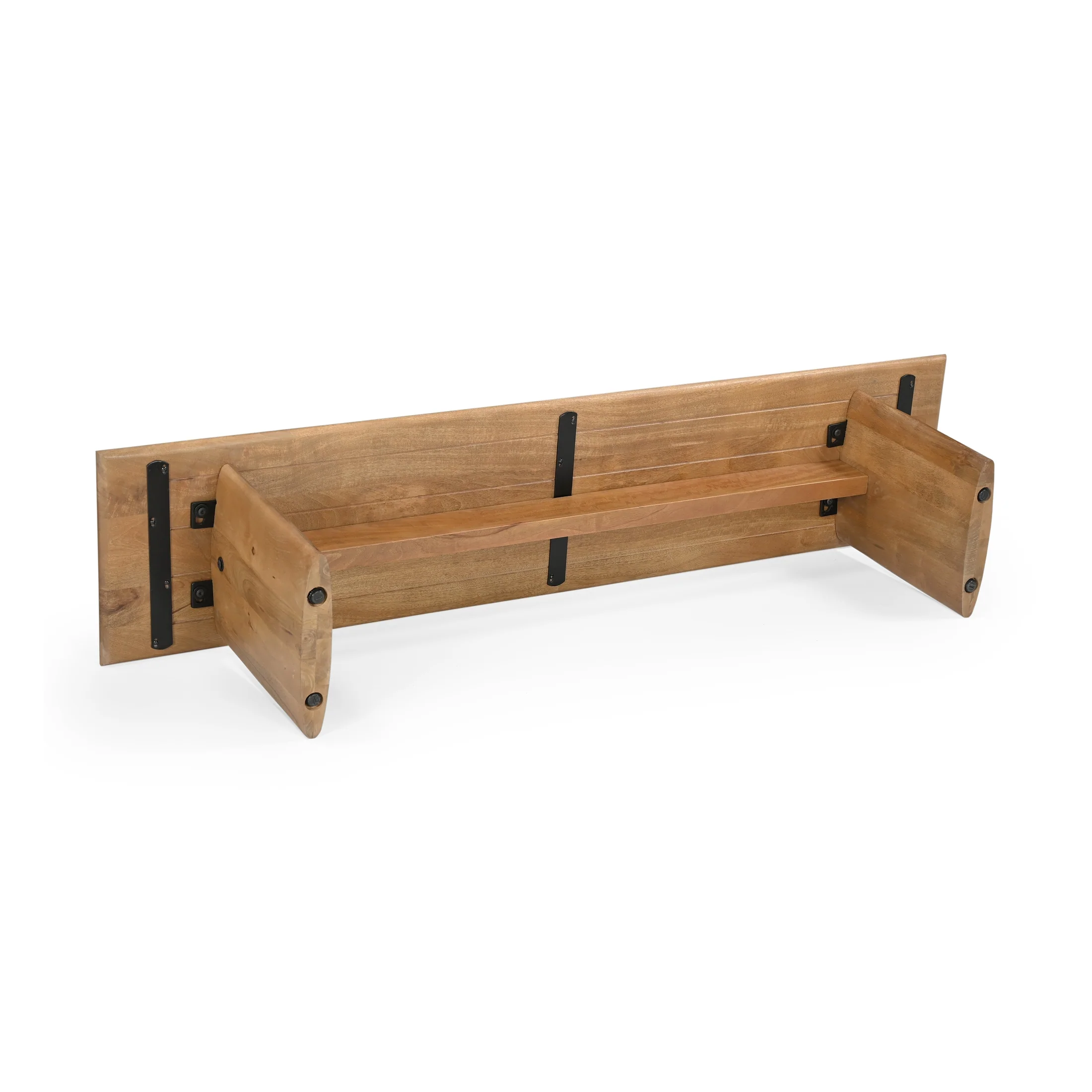 Bruton Mango Wood Dining Bench - Image 5