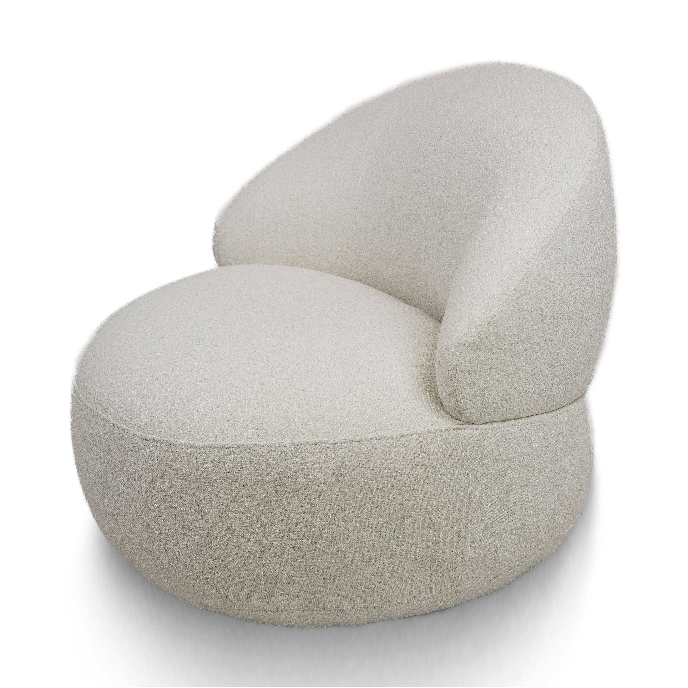 Bula Swivel Accent Chair - Mellow Ivory - Image 3