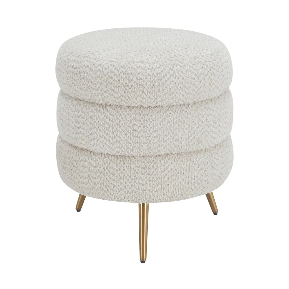 Cadence Small Ottoman - Boucle - Image 6