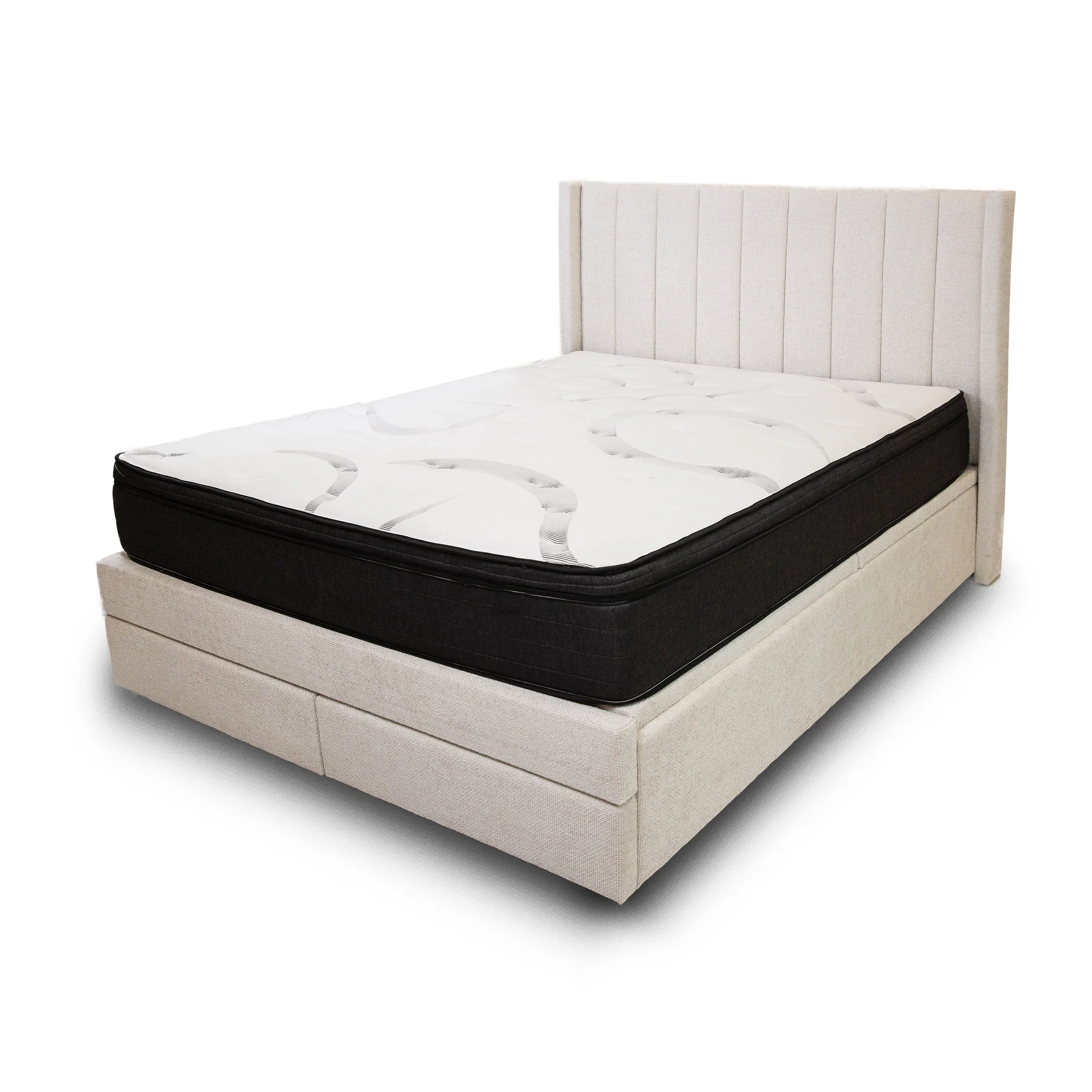 Candice Storage Double Bed With Drawers - Pearl - Image 10