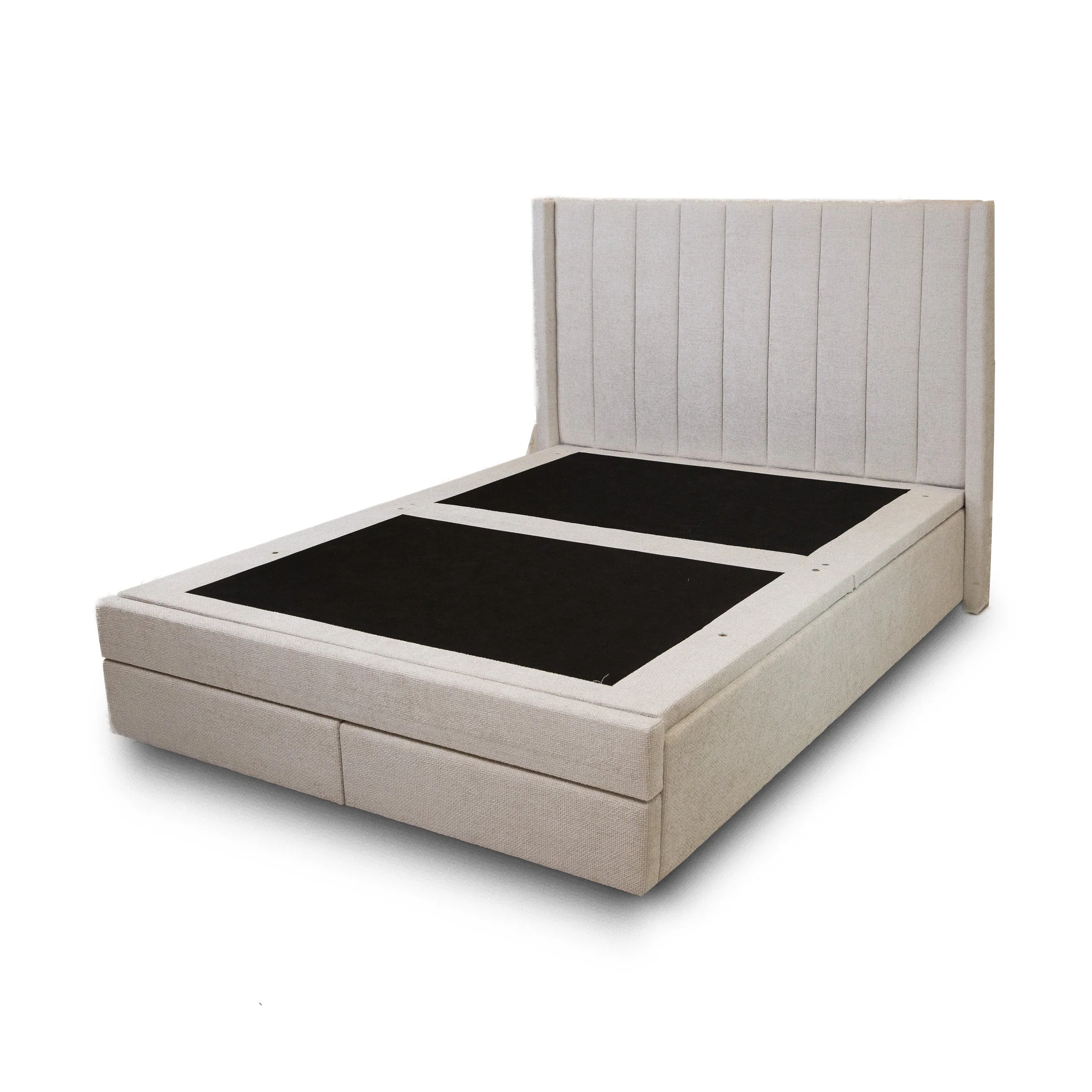 Candice Storage Double Bed With Drawers - Pearl - Image 2