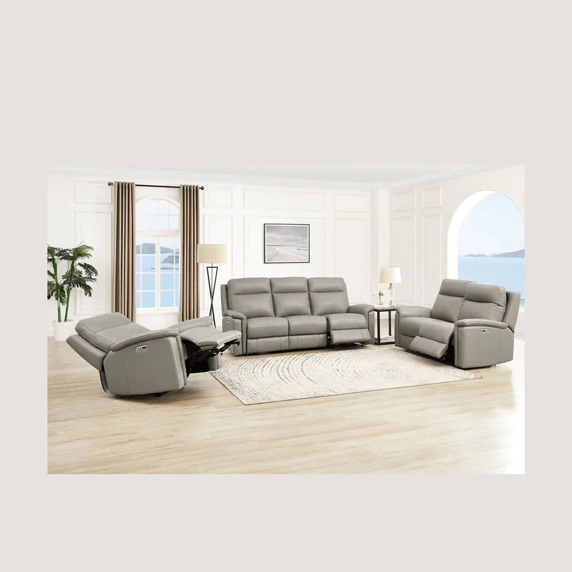 Canfield Power Headrest Zero Gravity Recliner Sofa - Image 5
