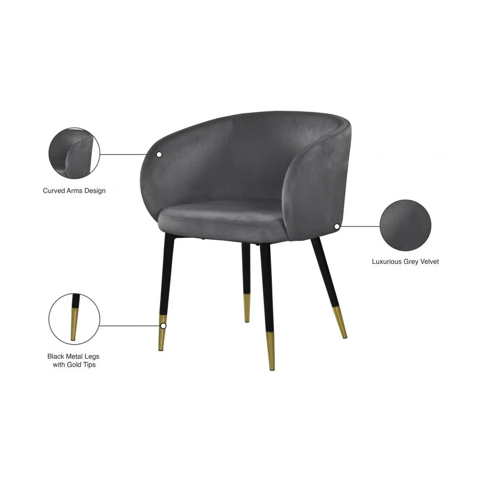 Cardinal Velvet Dining Chair - Image 14