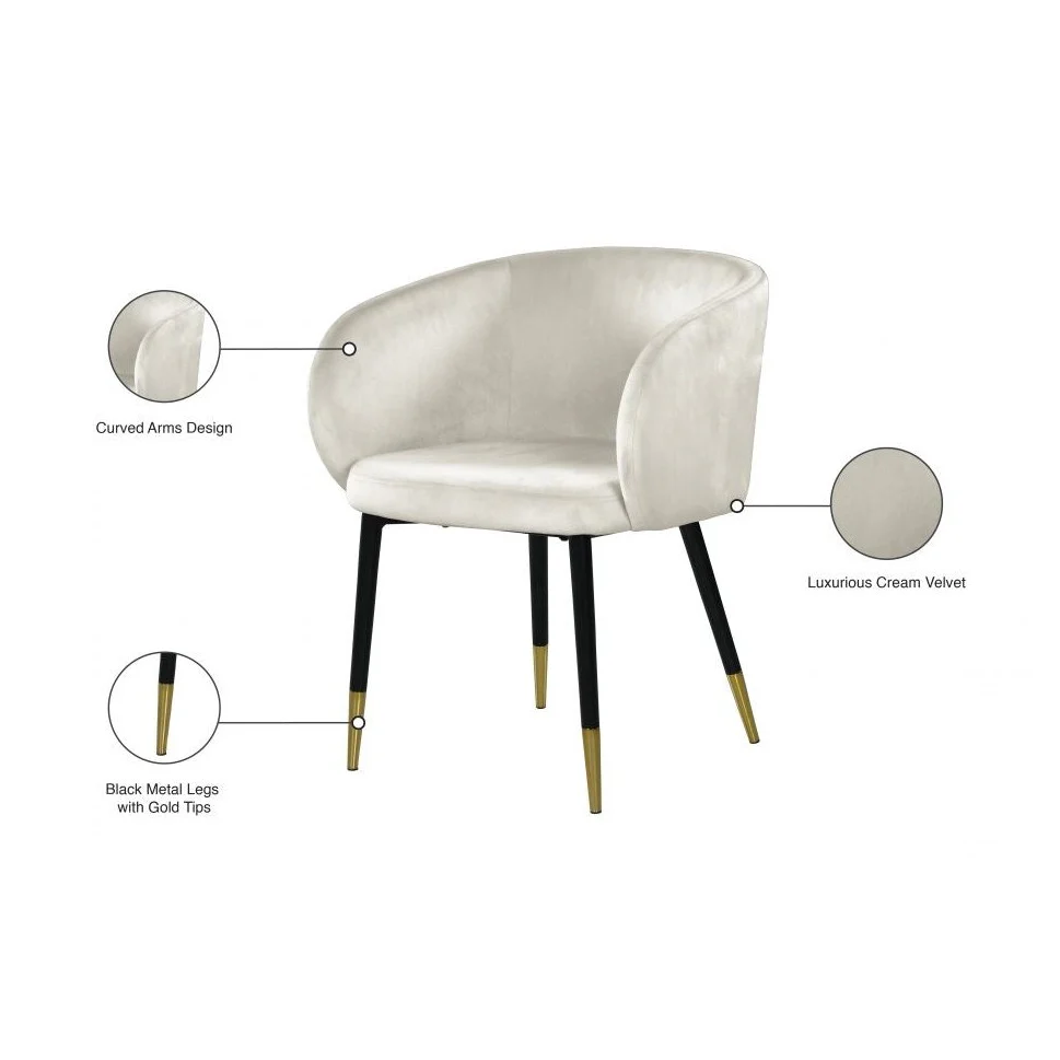Cardinal Velvet Dining Chair - Image 8