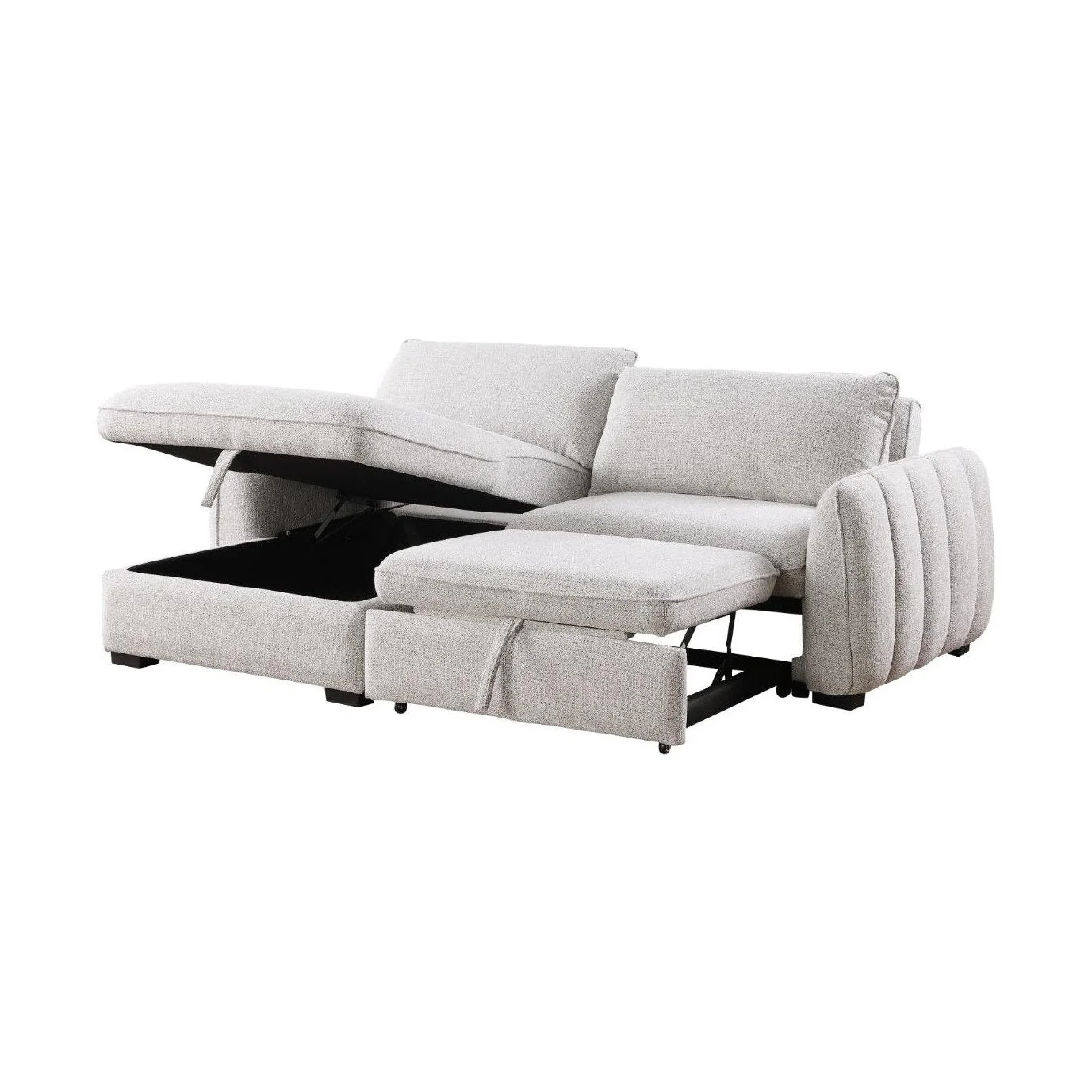 Cassey Pullout Sleeper Sectional with  Storage Chaise - Image 6
