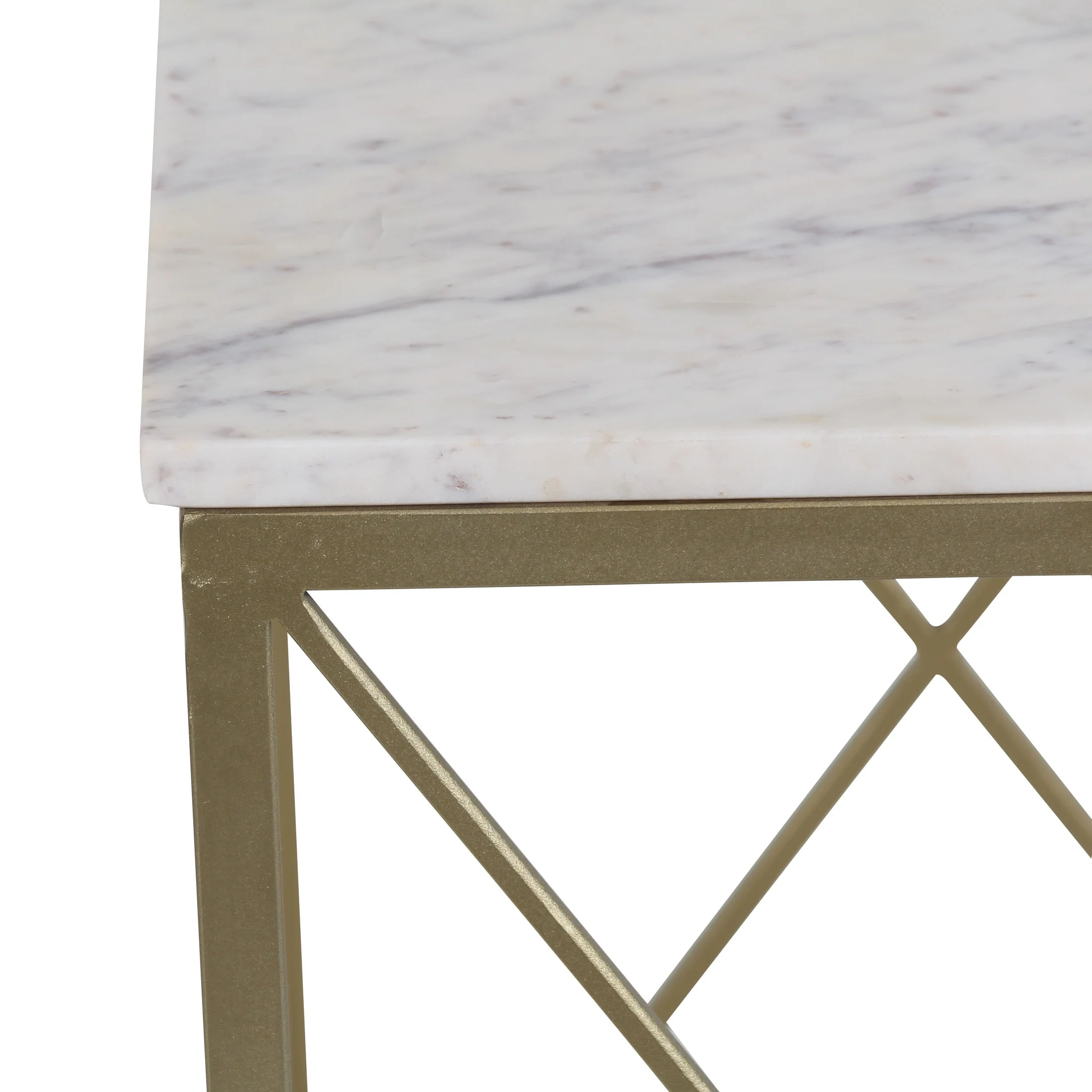 Catherine Coffee Table Gold with Marble top - Image 4